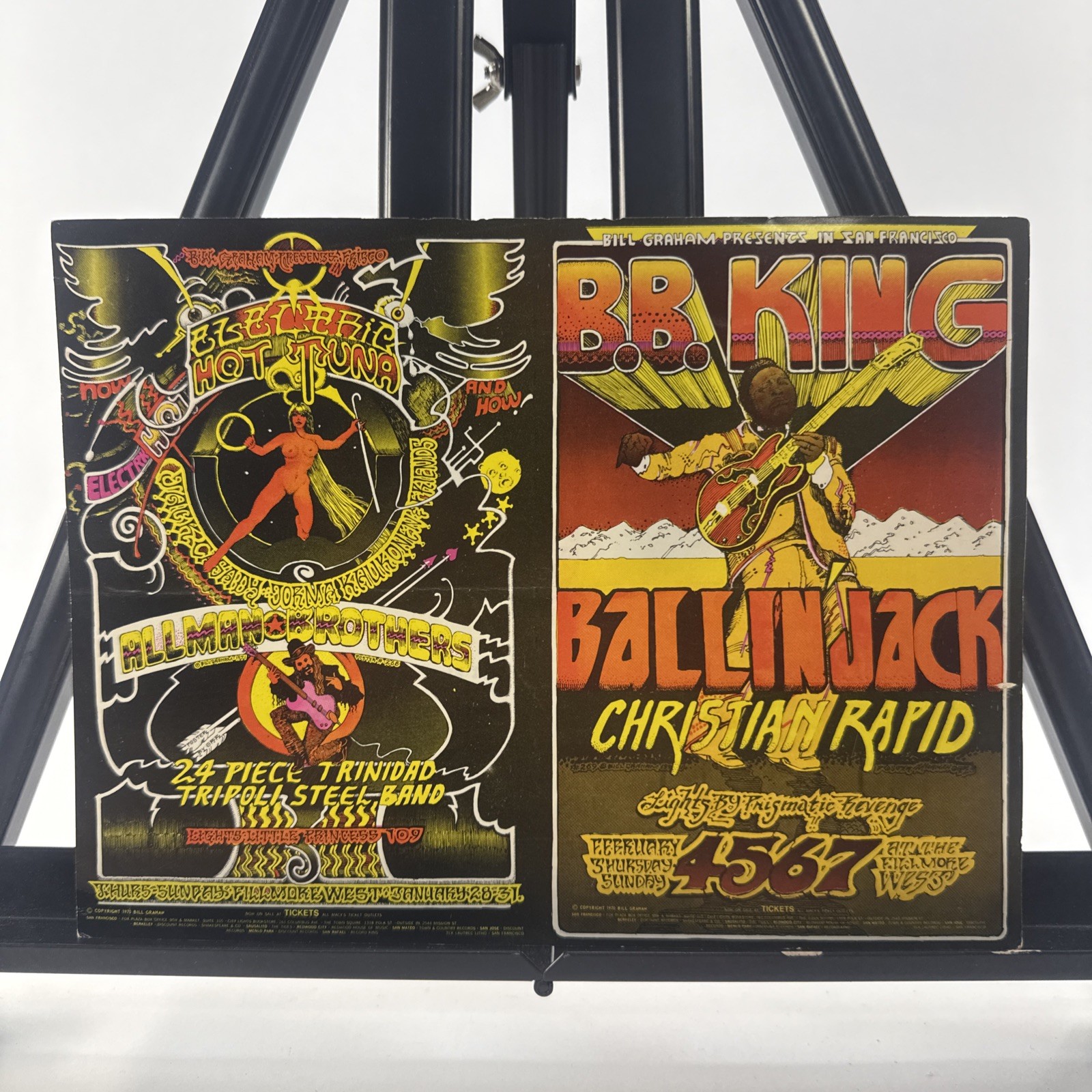 1971 Bill Graham Fillmore West Mailer B.B. King Hot Tuna Allman Brothers
