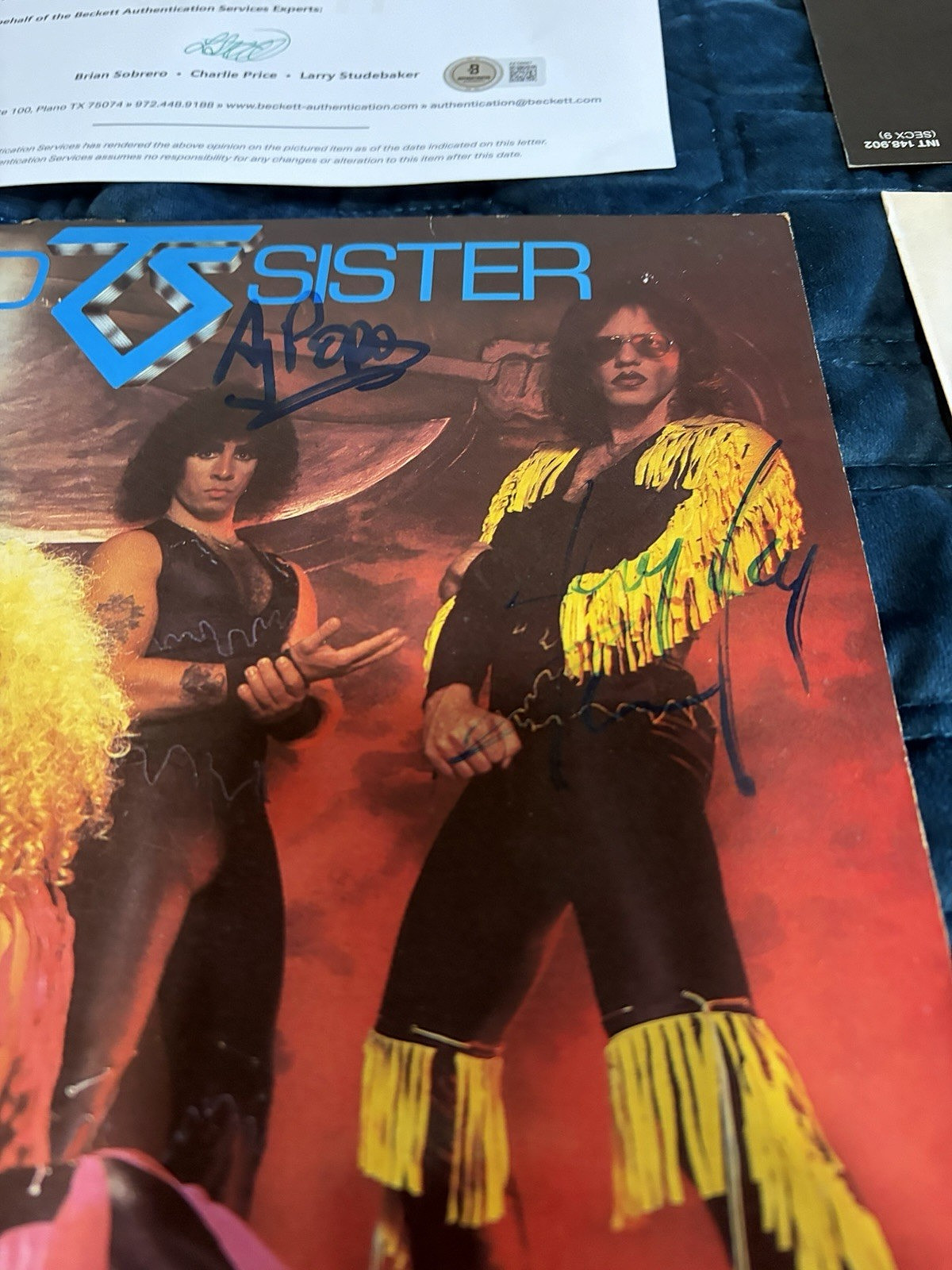 Twisted Sister “Under The Blade” Vinyl LP -All 5 Signed Autographed -Beckett COA