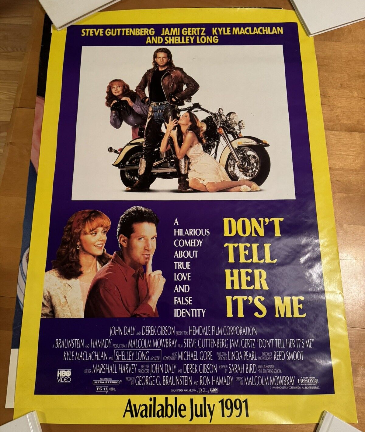 Movie Poster Don’t Tell Her It’s Me Size 39 Inches X 27 Inches Vintage Rolled