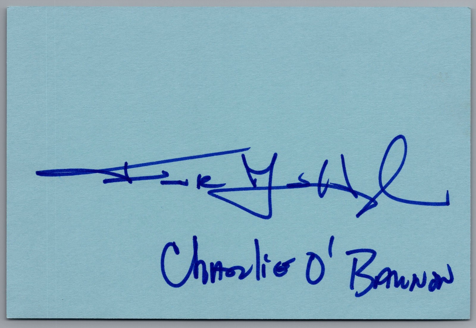 Frank John Hughes Signed 4×6 Index Card Band Of Brothers Autographed