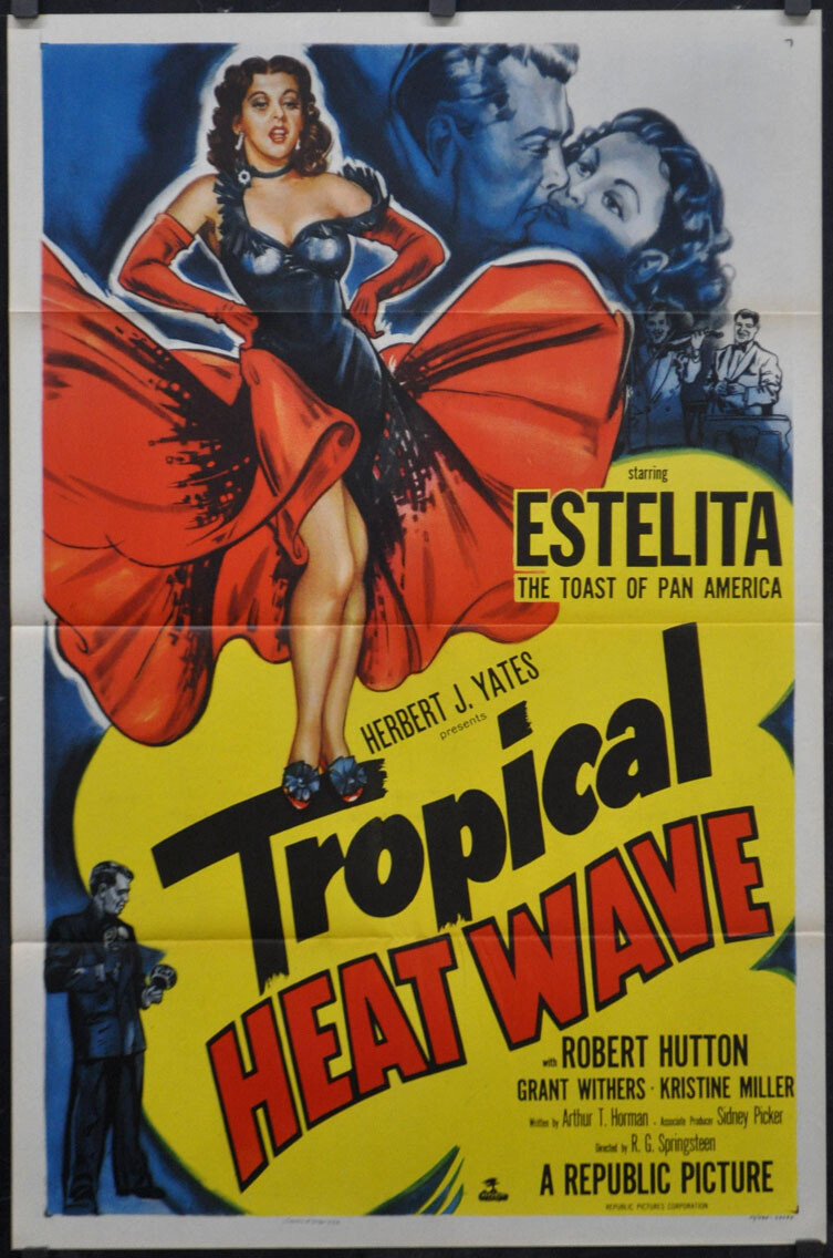 TROPICAL Heat WAVE 1952 ORIGINAL 27X41 NR-MNT MOVIE POSTER ESTELITA RODRIGUEZ