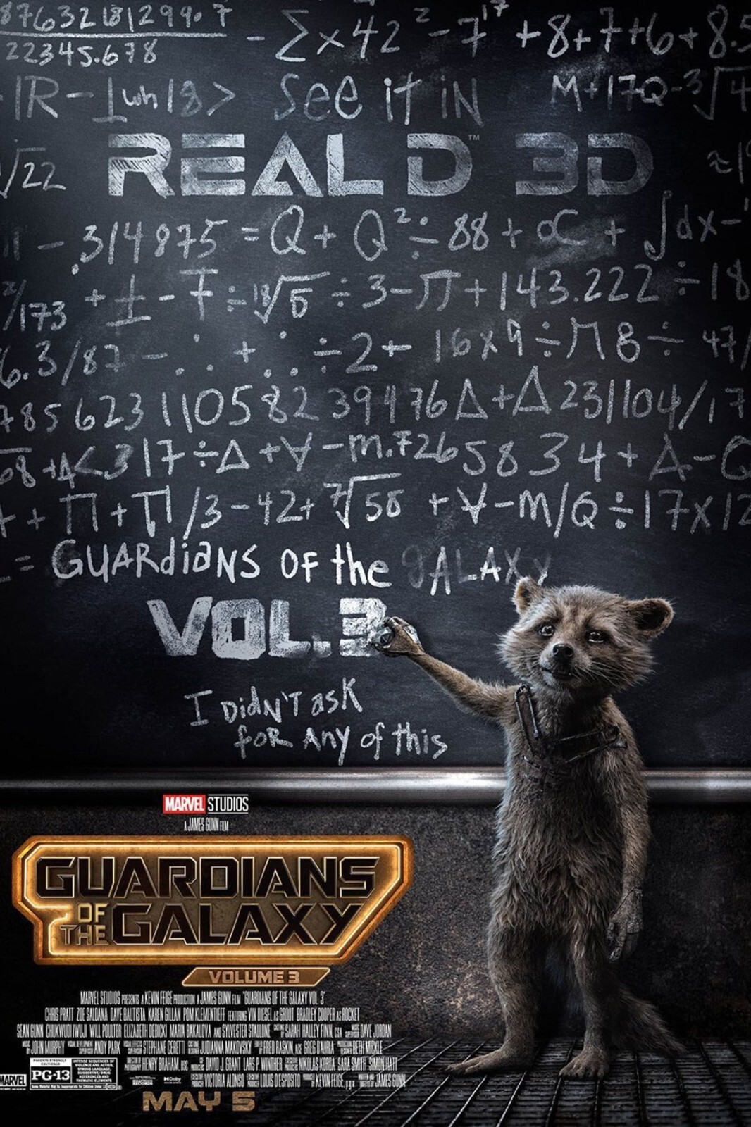 2023 Guardians Of The Galaxy Vol 3 Movie Poster 11X17 Marvel Star Lord Groot 🍿