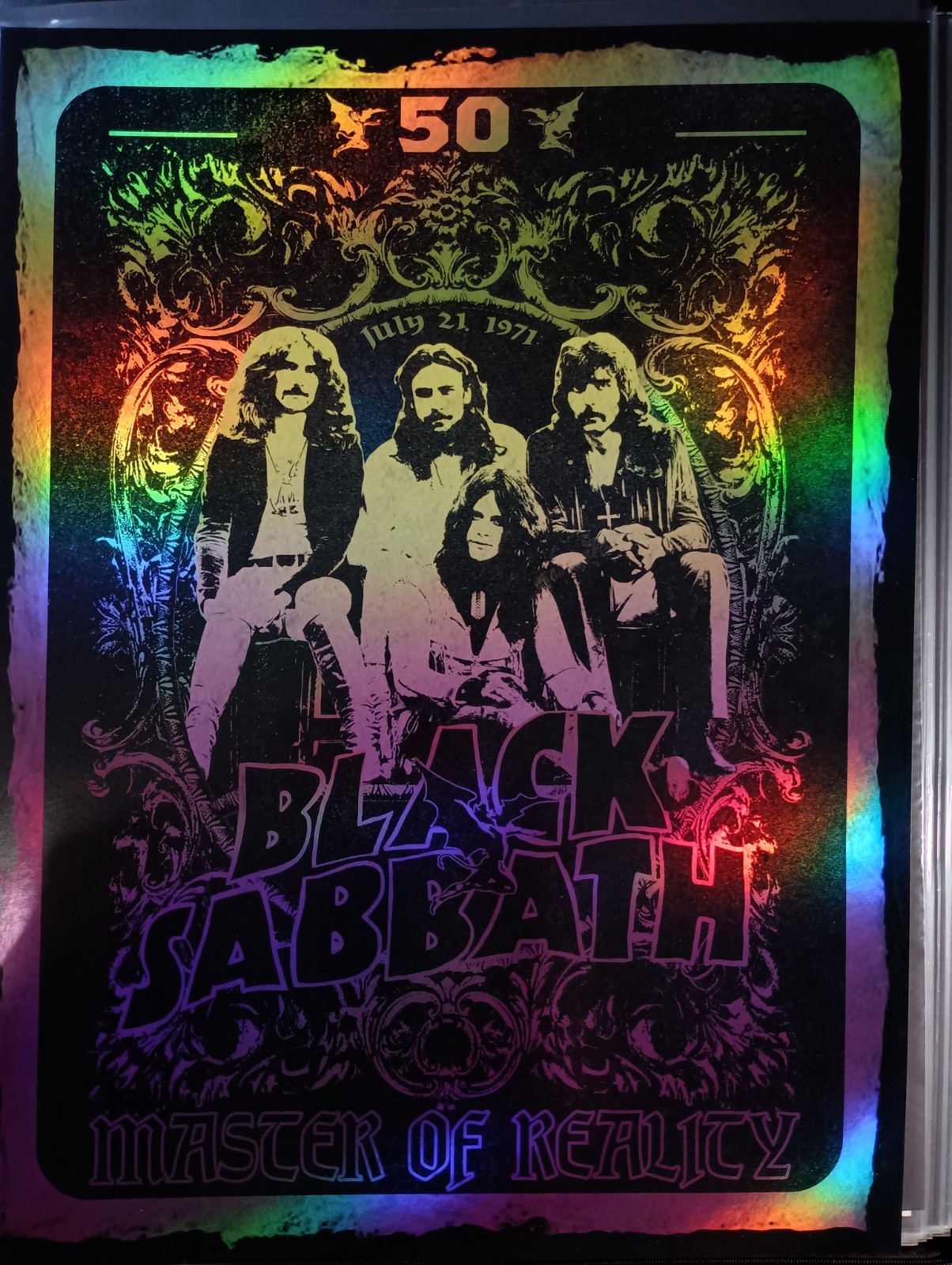 Black Sabbath Official Poster 18×24 50 Year Master of Reality Album July 21 1971