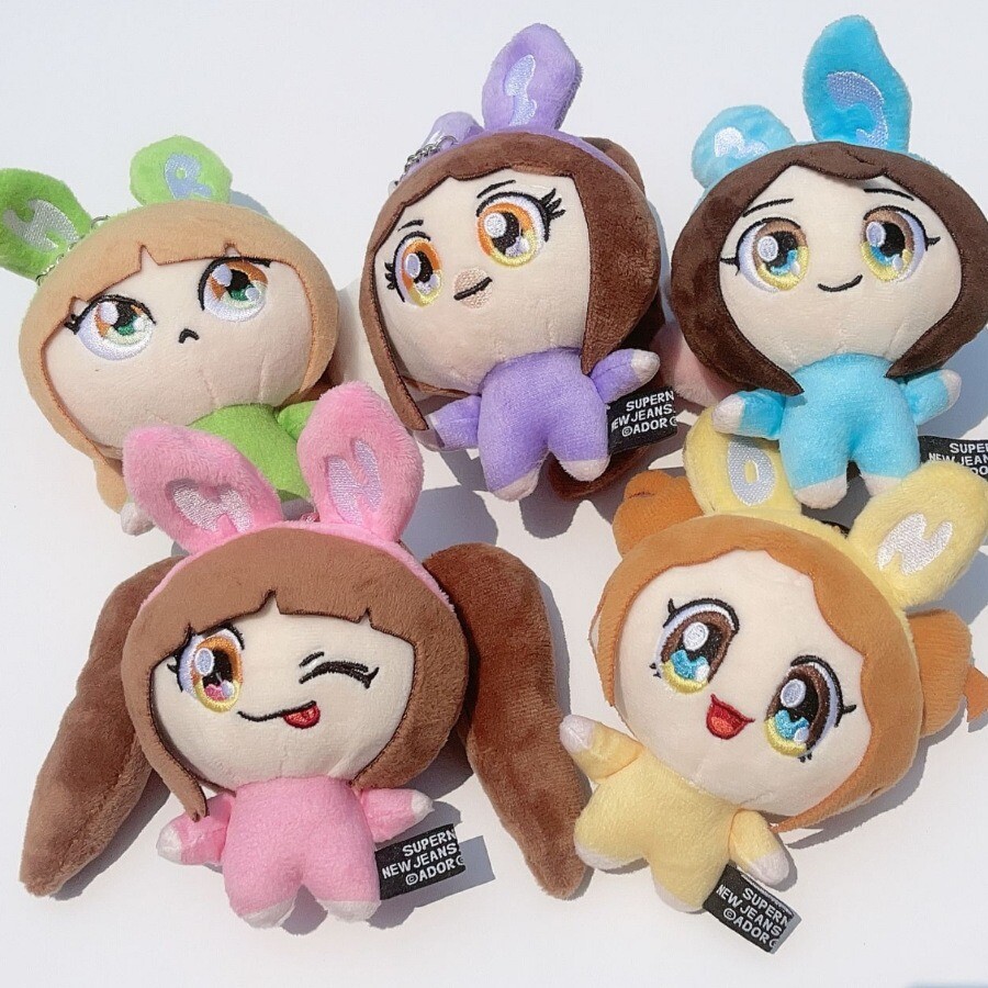 NewJeans Supernatural Pop-Up Doll Plush Toy Gift Pendants Haerin HYEIN KEYCHAIN