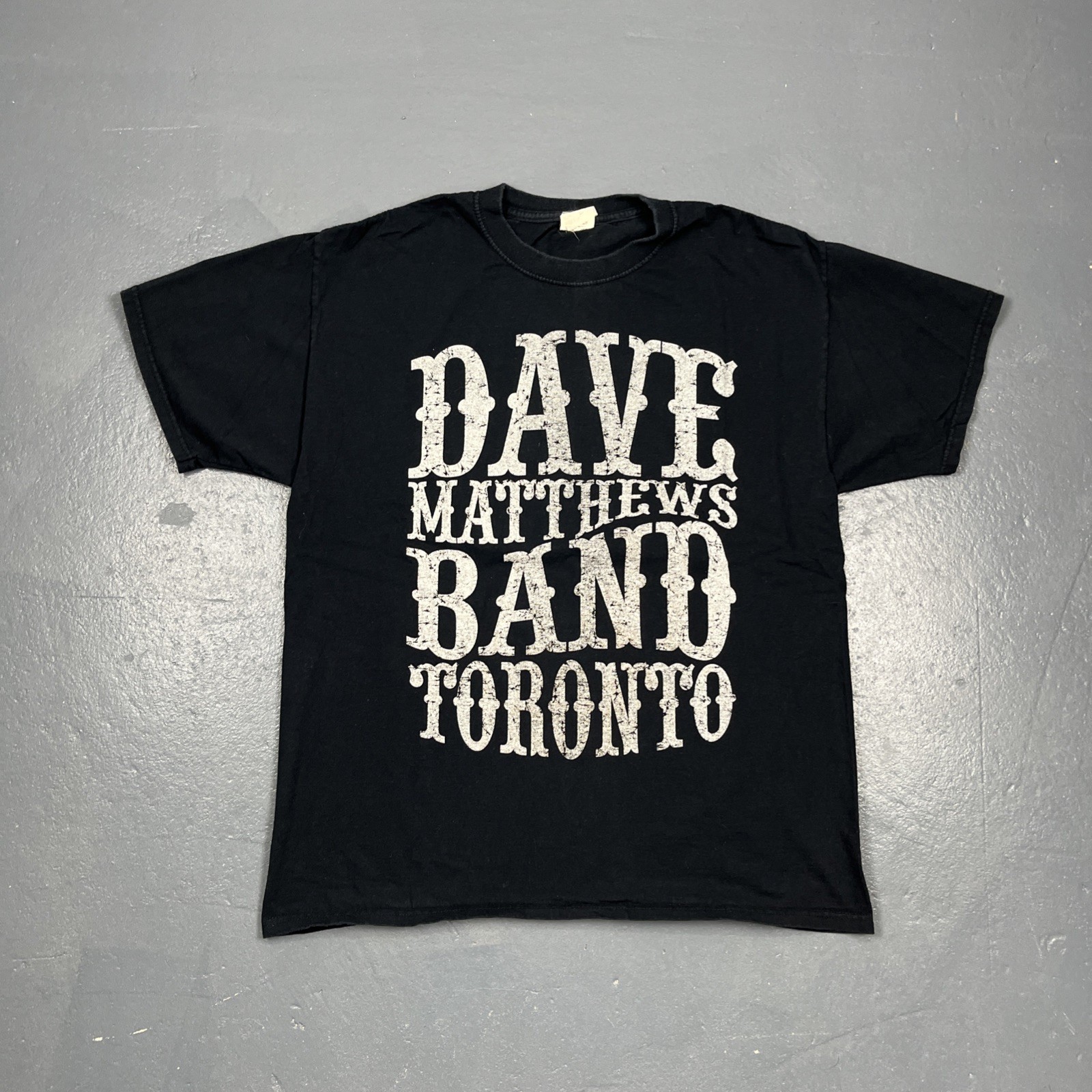 Dave Matthews Band Toronto North American Tour Tshirt Black Large Music Unisex