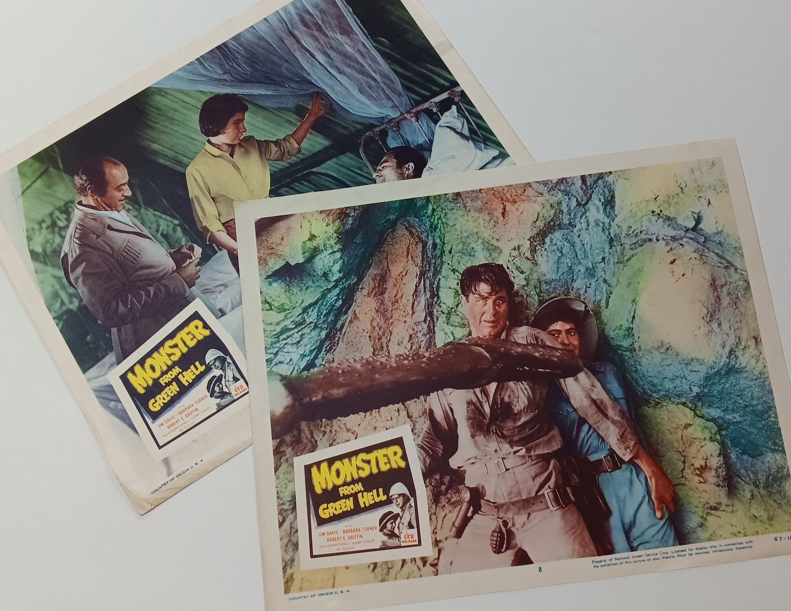 MONSTER FROM GREEN HELL 1957 Original Movie Lobby Cards Sci-Fi Horror
