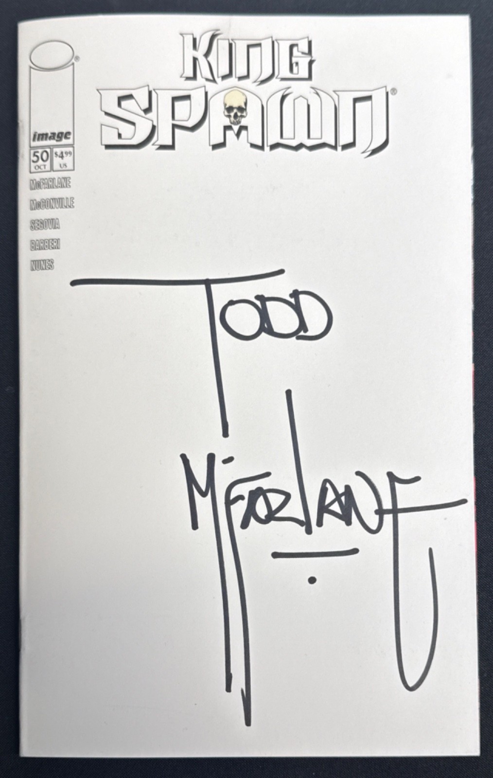 Todd McFarlane Signed King Spawn Comic Book JSA CH33798