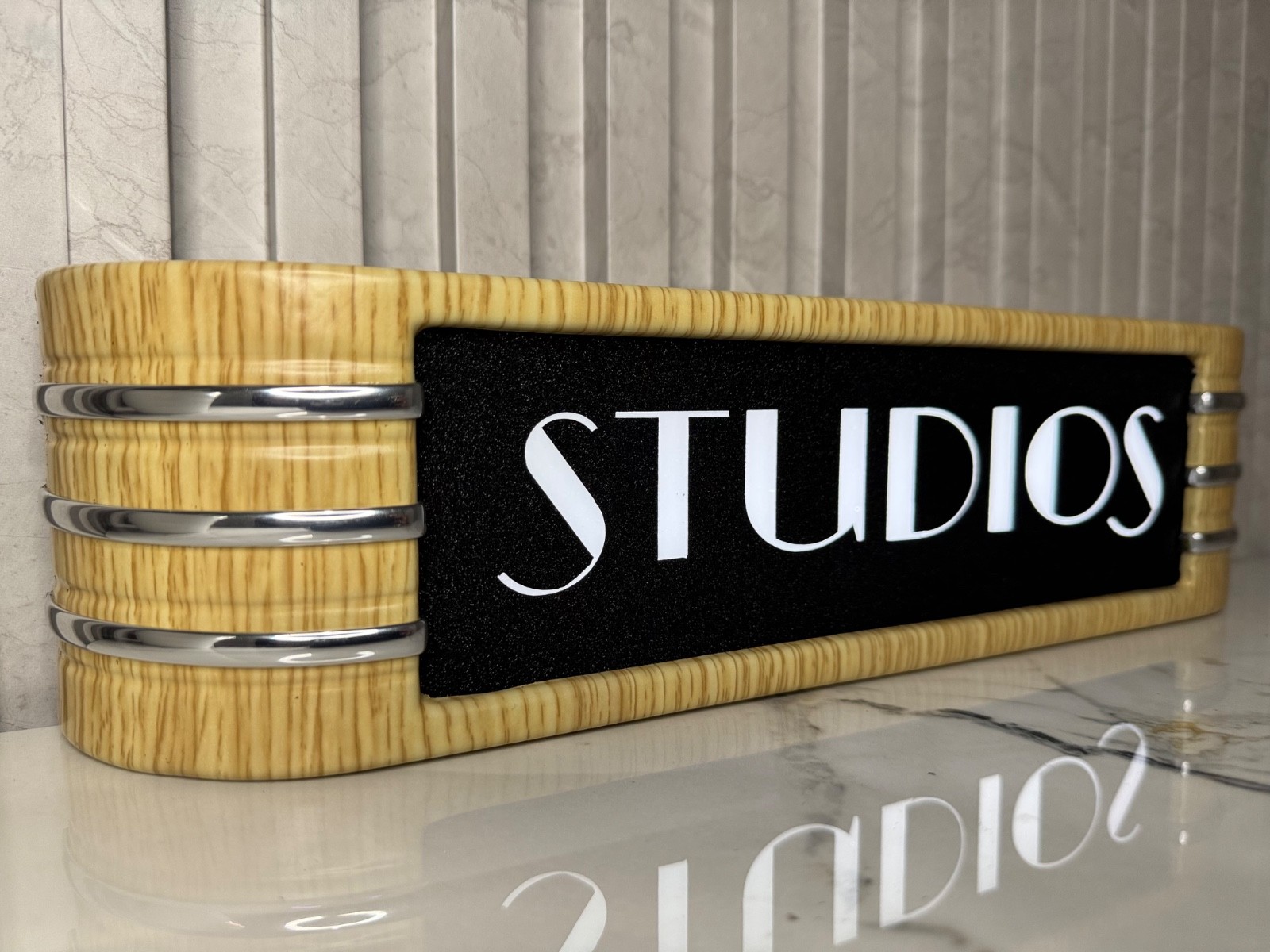 STUDIOS light up RCA style studio sign 14″ 120V wall adapter FREE USA Shipping