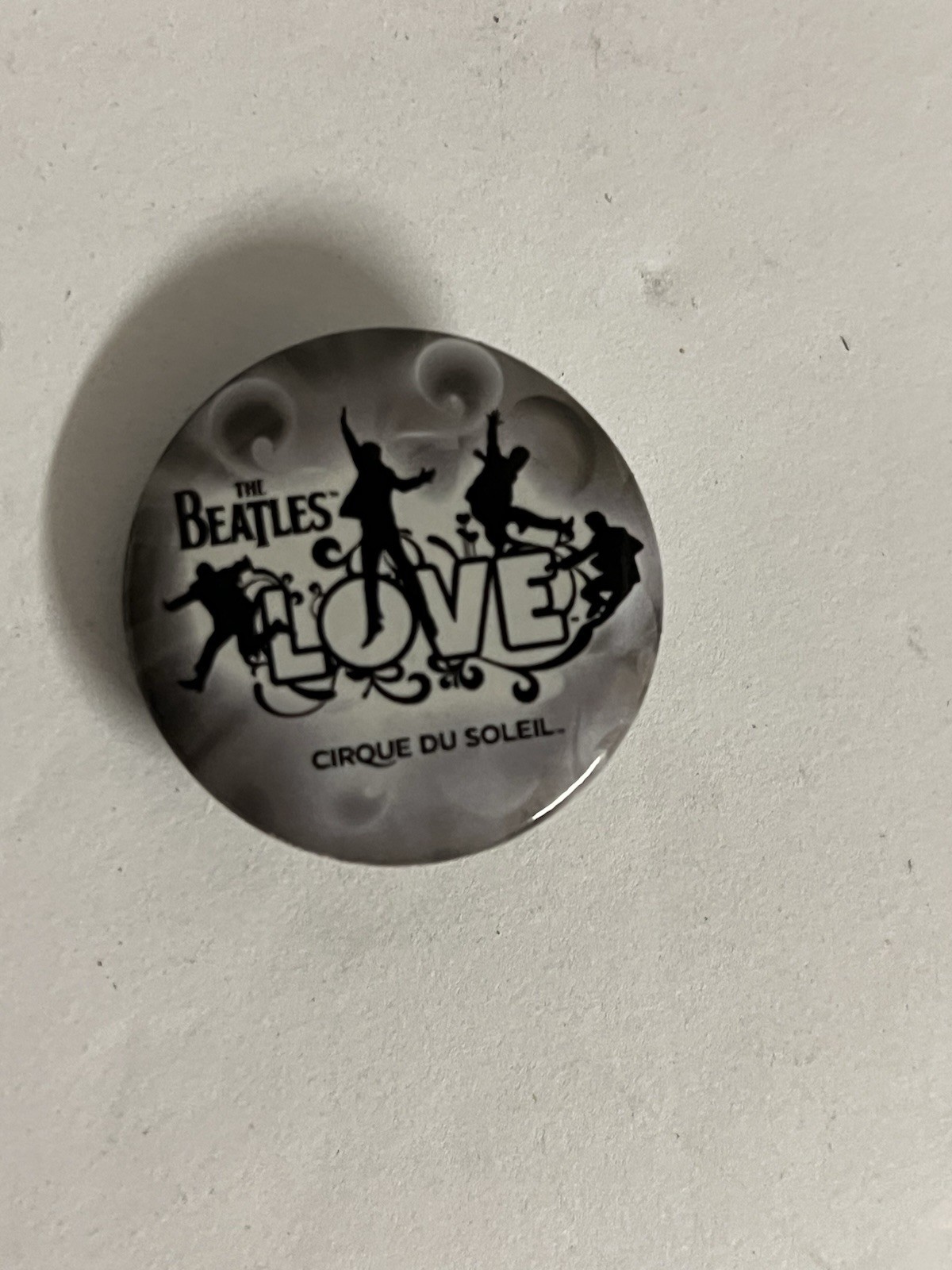 The Beatles Love Cirque du Soleil The Mirage Las Vegas pinback button limited