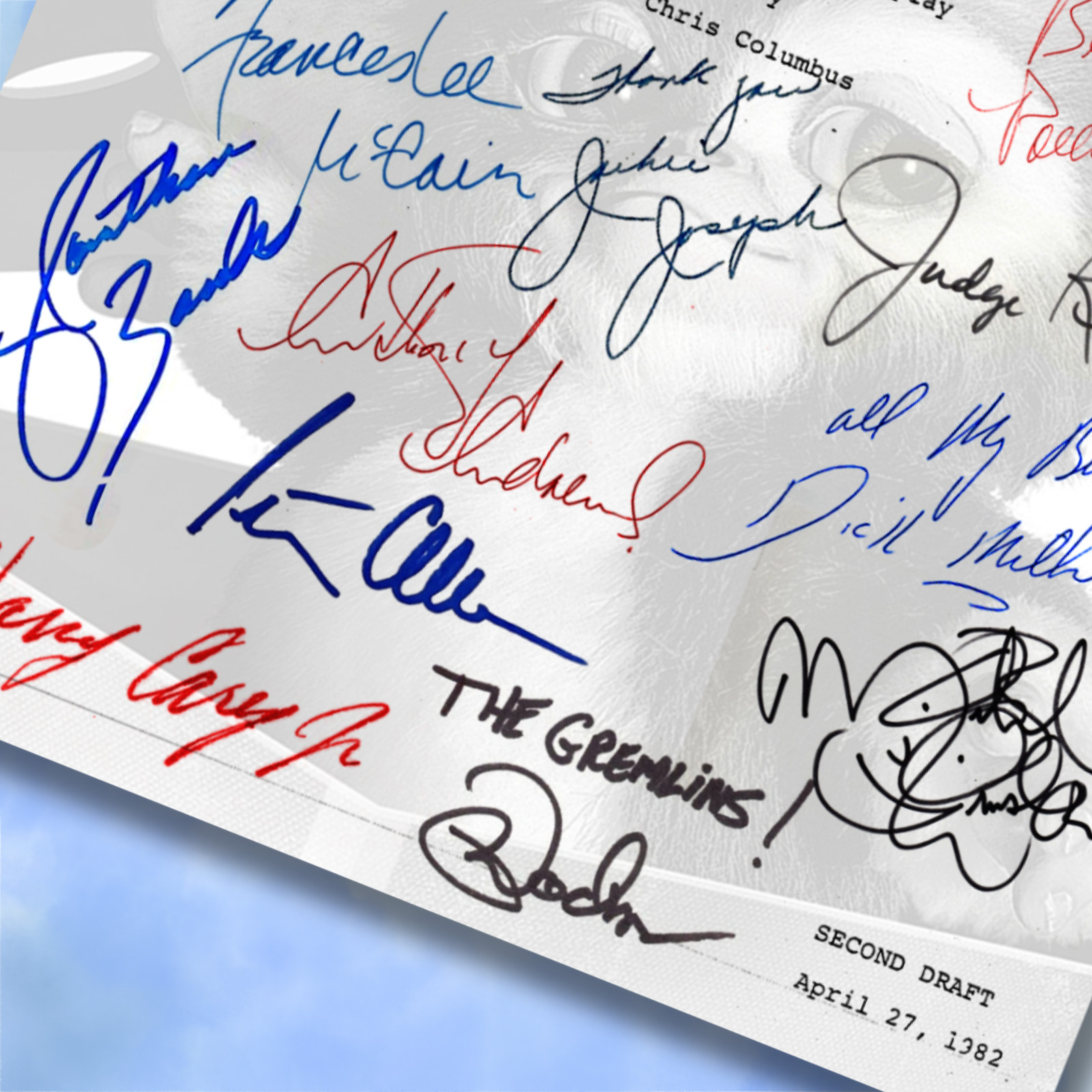 Gremlins Script 15 Signed Autograph Reprint 114 Pages | Memorabilia Collectors