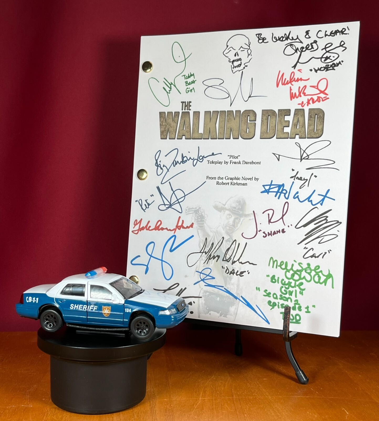 The Walking Dead Pilot Script Signed- Autograph Reprints- Walking Dead- Zombies