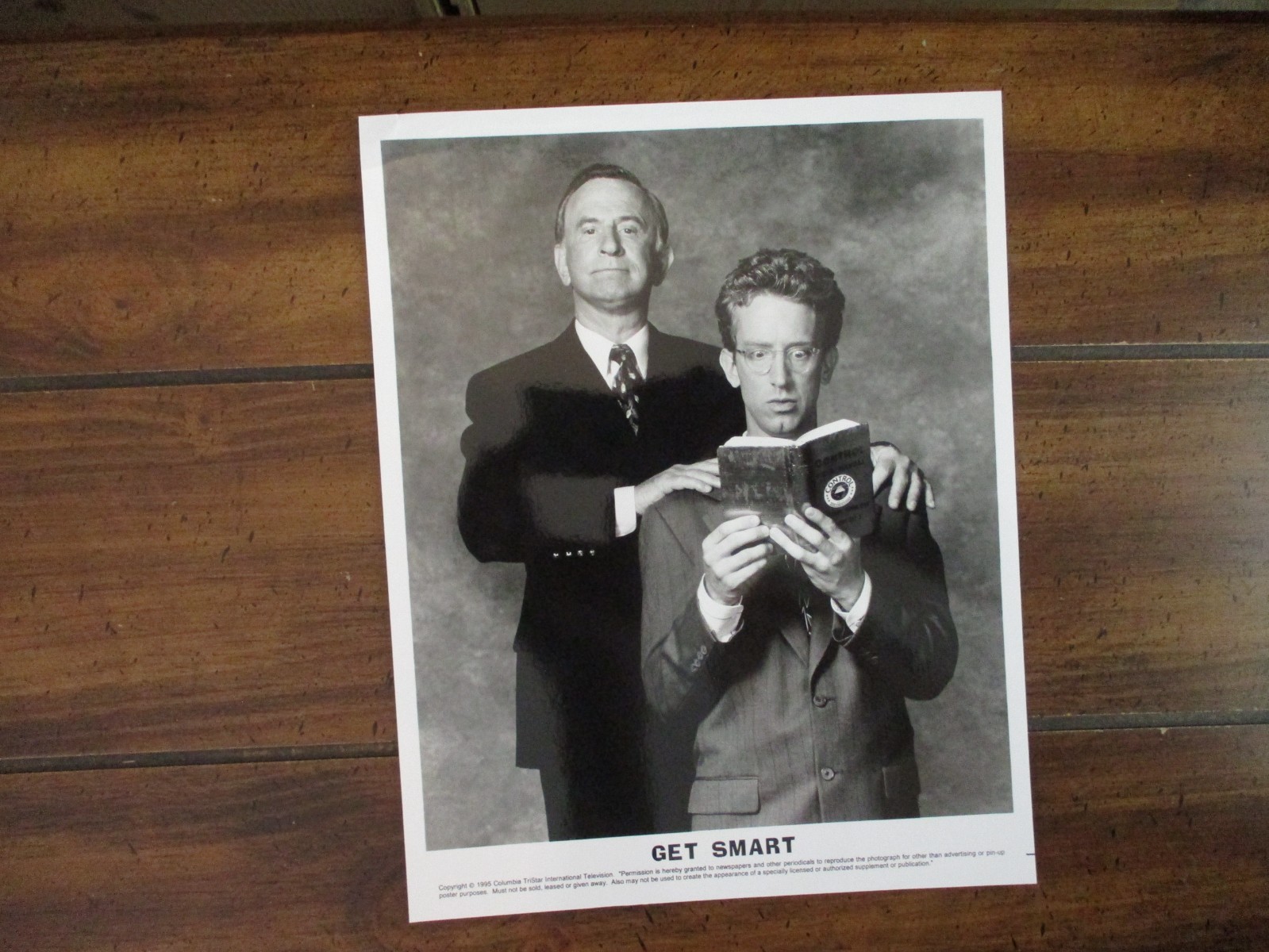 “Get Smart” (DON ADAMS/ANDY DICK) 1995 8 x 10 Glossy Black and White Photo