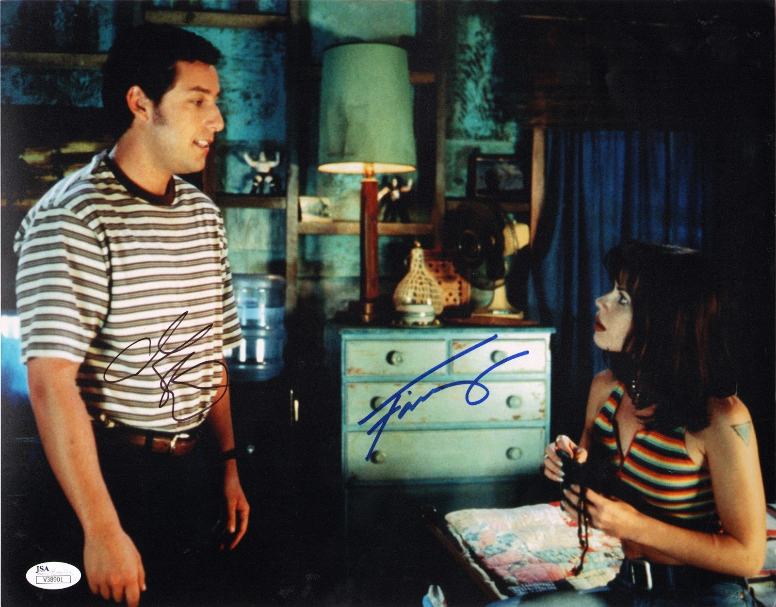 ADAM SANDLER & FAIRUZA BALK Hand-Signed “THE WATERBOY” 11×14 Photo (JSA COA)