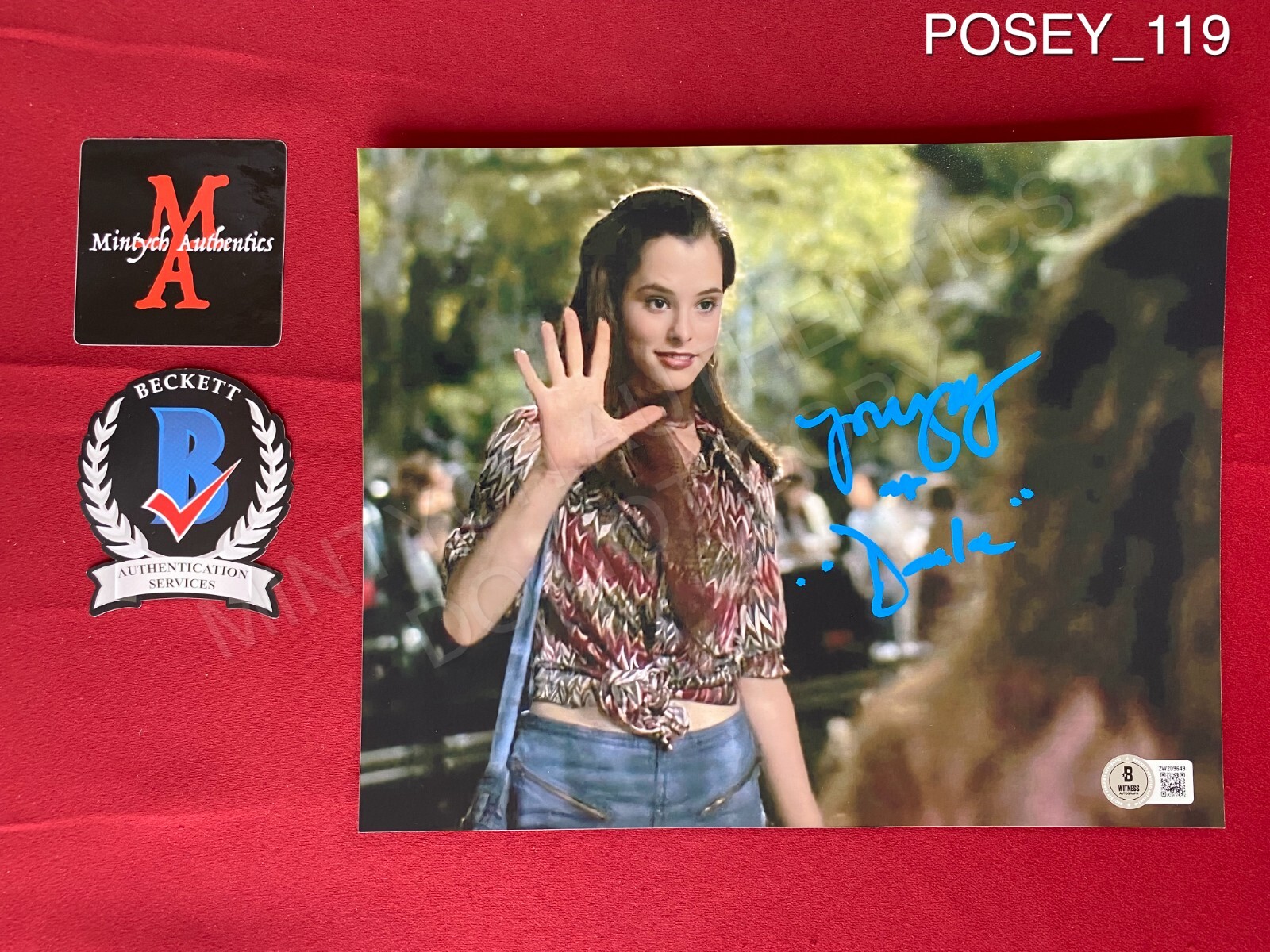 Parker Posey autographed signed 8×10 photo Dazed and Confused Darla Beckett COA