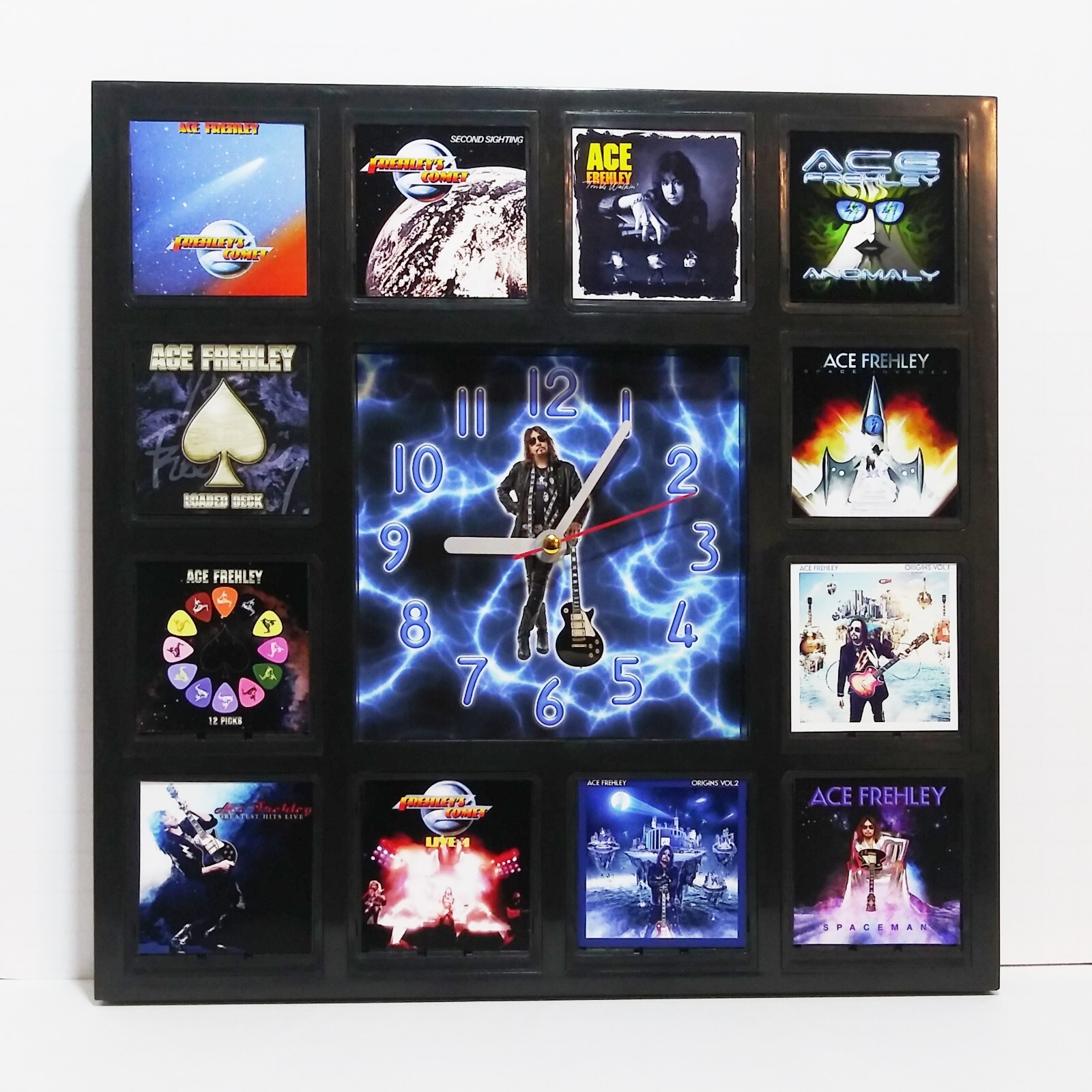 Ace Frehley Wall Clock Rock Band Album LP CD Cover Replica Art