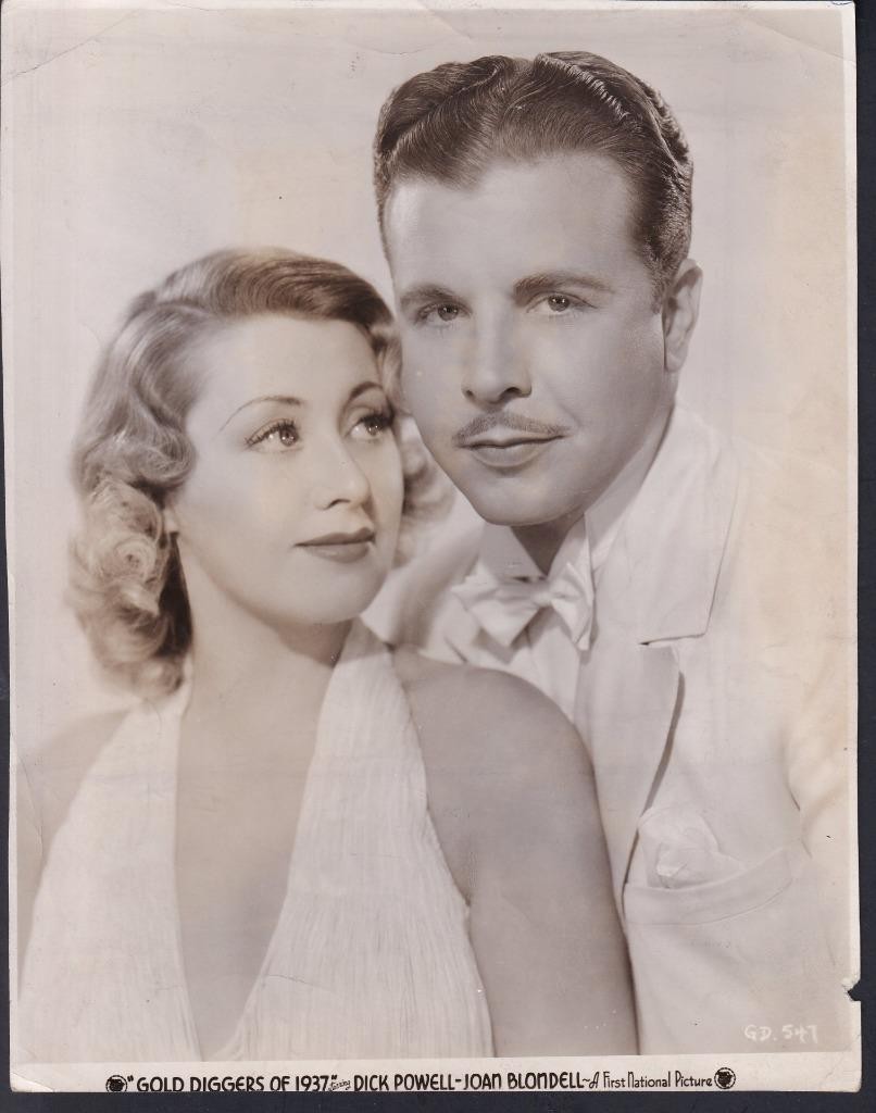 GOLD DIGGERS OF 1937 Dick Powell Joan Blondell 1936 original movie photo 53077