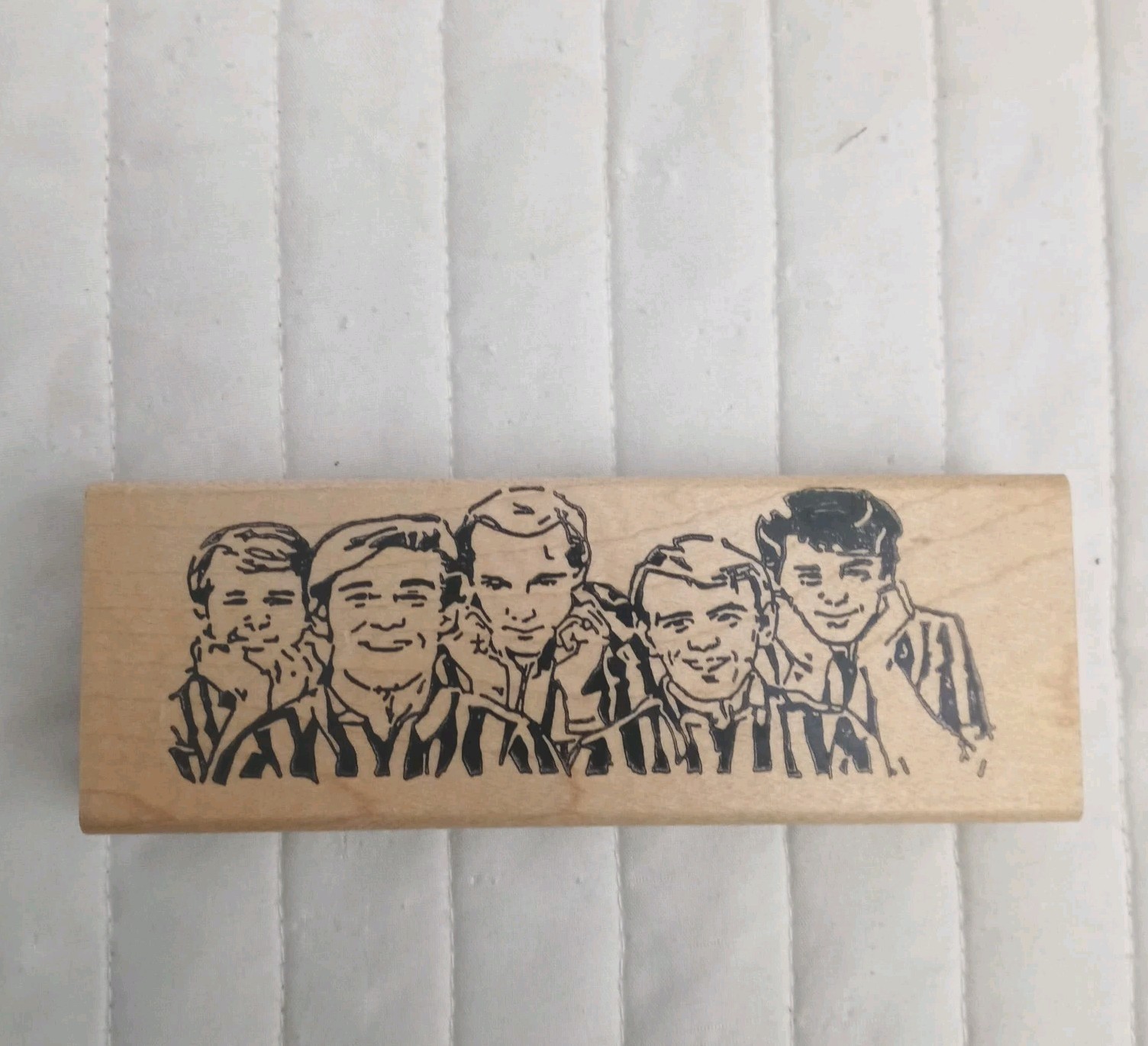 The Beach Boys Rubber Stamp Striped Shirts Rare Hard To Find