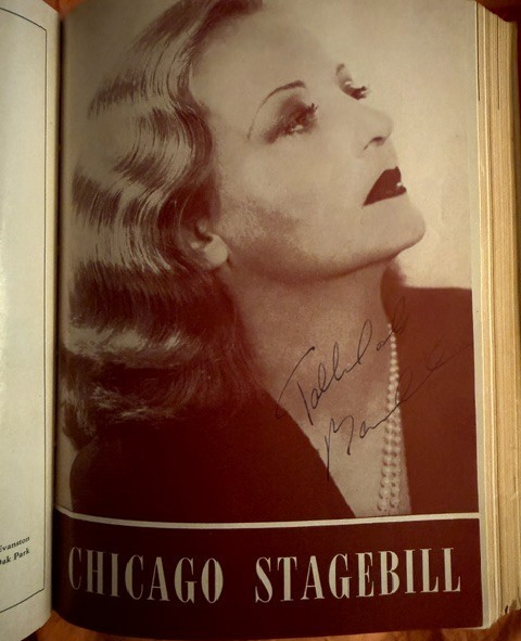 Vintage Stagebill Programs 1945-1961 Bound Book – Signed Tallulah Bankhead