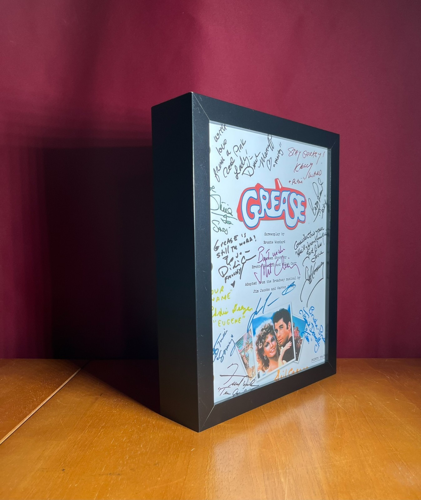 Grease & Grease 2 Movie Scripts Signed- Autograph Reprints- Grease Musical