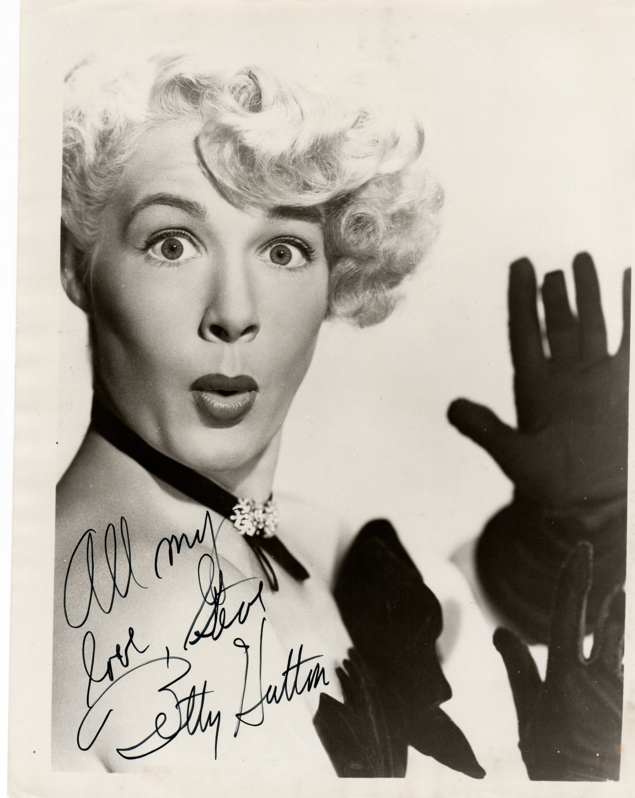 BETTY HUTTON Autograph Inscribed Signed 1950s 8X10 B&W Publicity Photo w/ COA