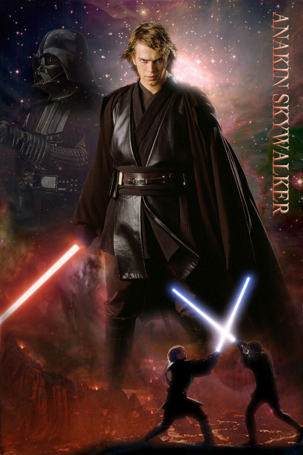 2005 Star Wars Episode III Revenge Of The Sith Movie Poster 11X17 🌋🍿