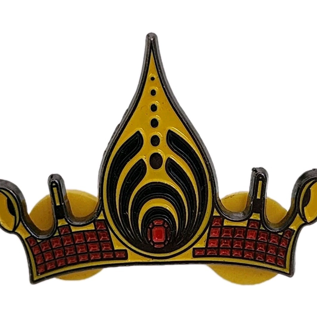 Bassnectar Crown Pin Red Variant Princess Jasmine Aladdin UV Glow 2014