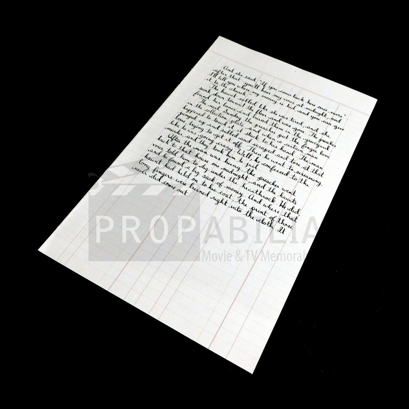 SCARY STORIES TO TELL IN THE DARK Bellows Book Page Original Prop (2260-9080)