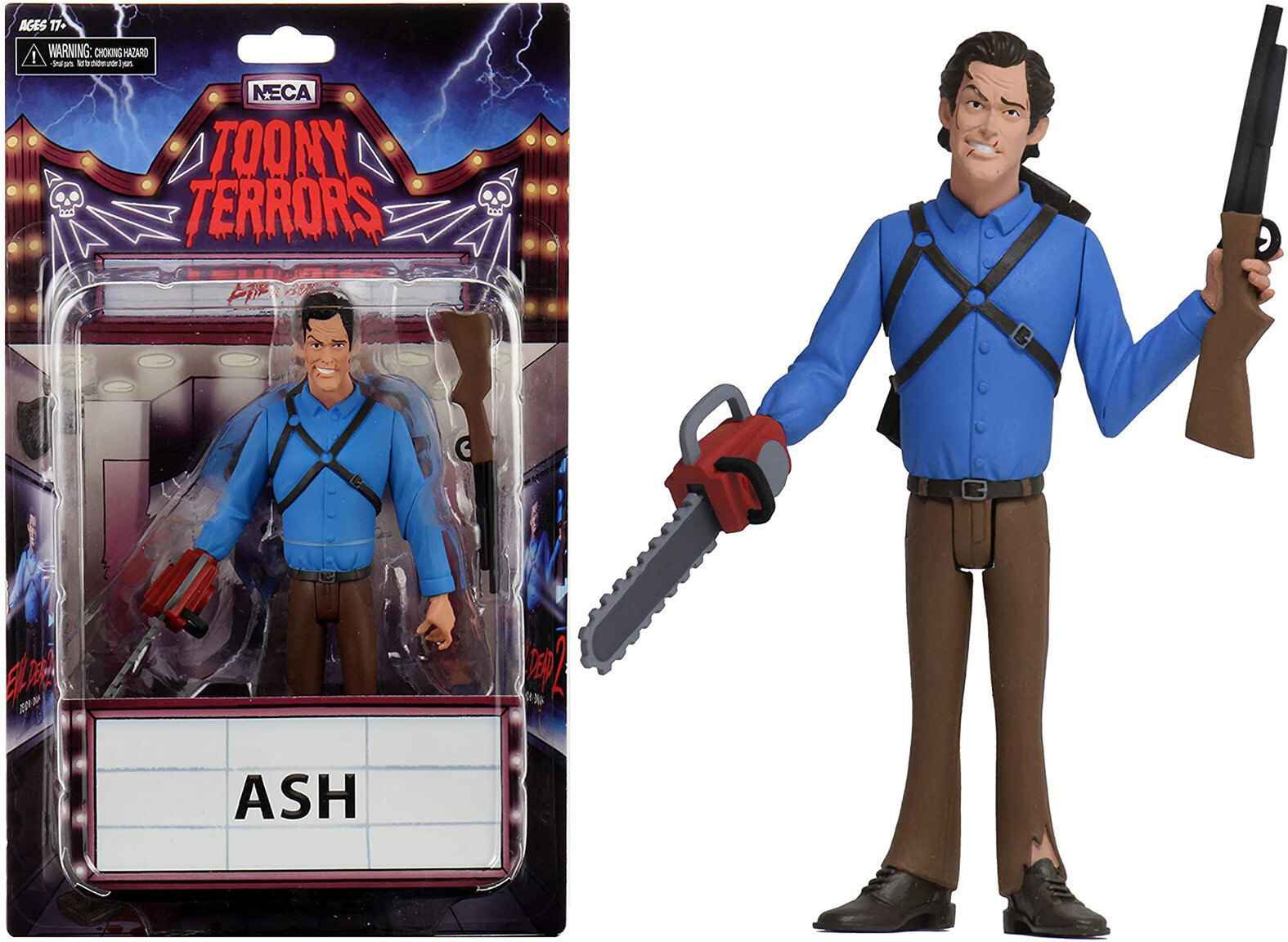 NECA Toony Terrors Evil Dead Ash Williams 6″ Action Figure – New on Card