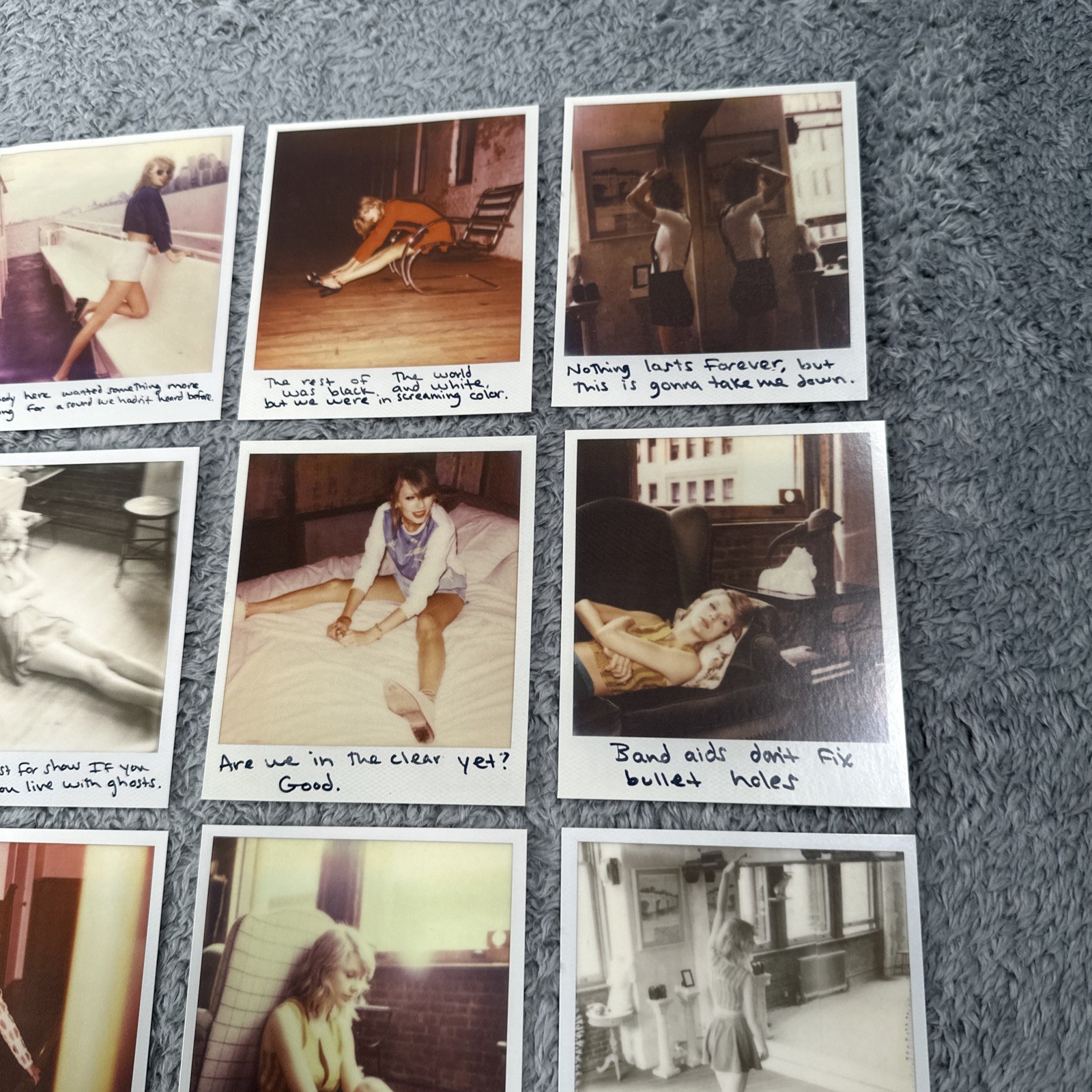 Taylor Swift 1989 Photos from Taylor Set of 13 Polaroids #53-65 Y2K 2014 Picture