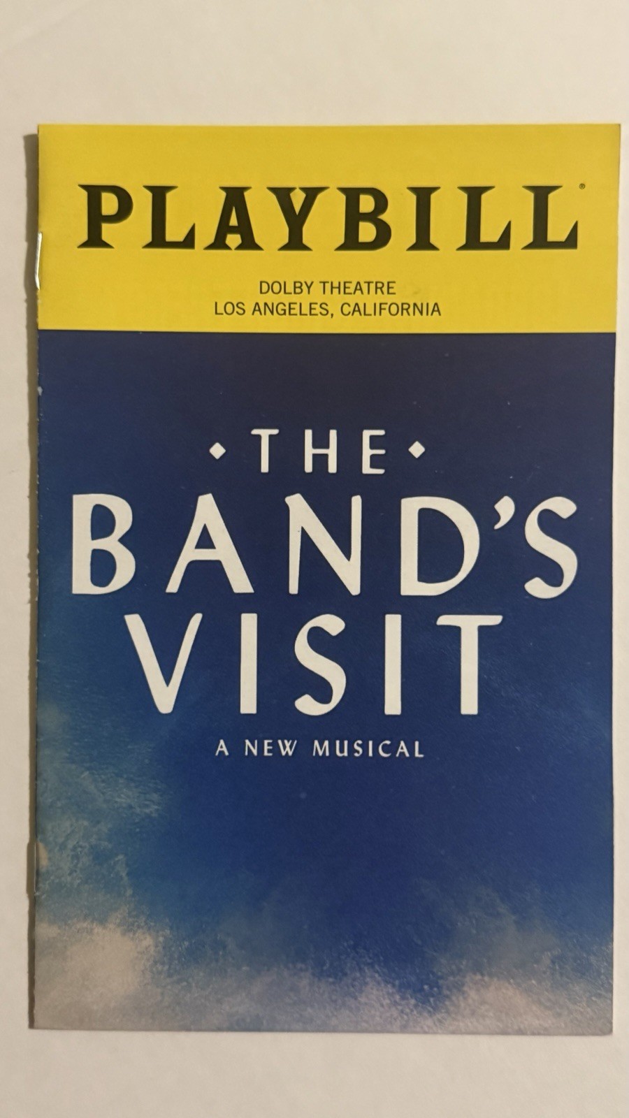 The Band’s Visit A New Misical Playbill Dolby Theatre 2021