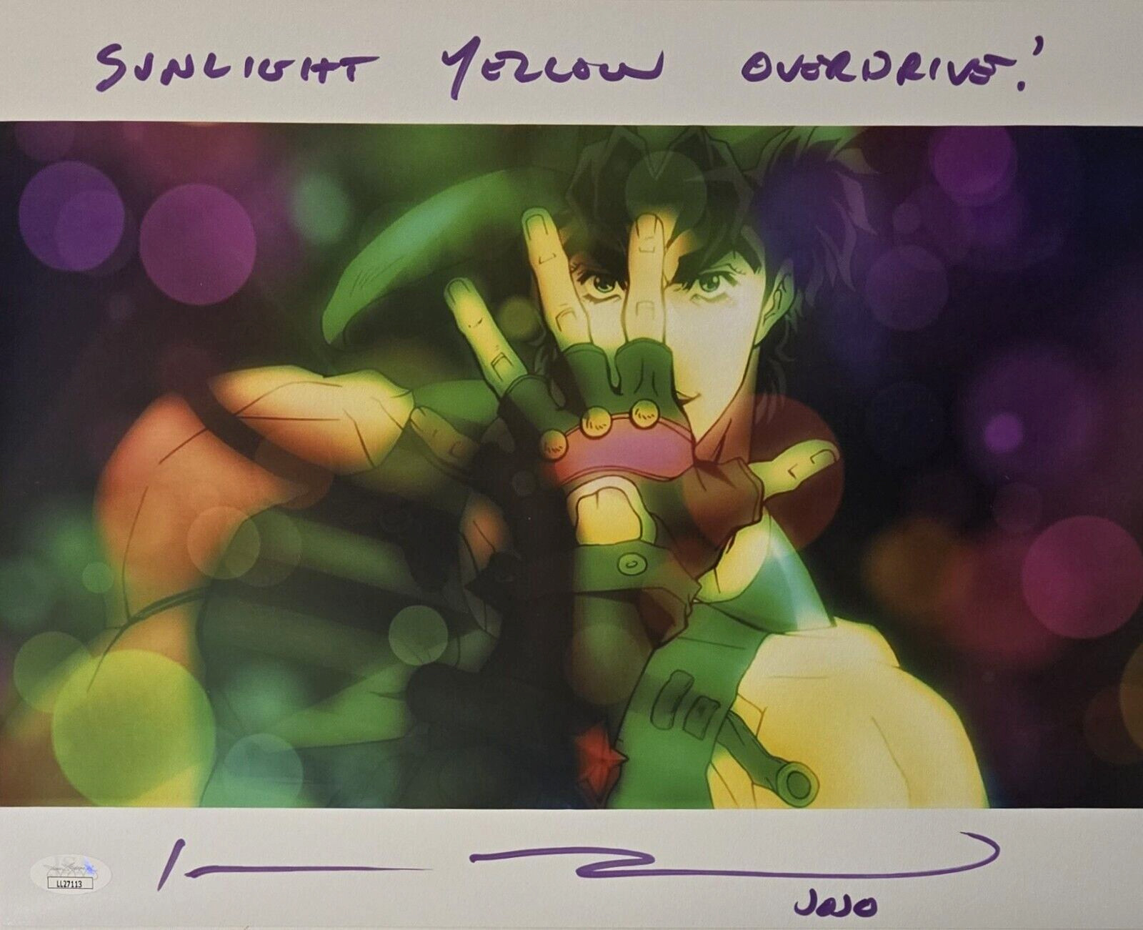 Johnny Yong Bosch Signed Photo Joestar Jojo’s Bizarre Adventure Anime JSA COA 13
