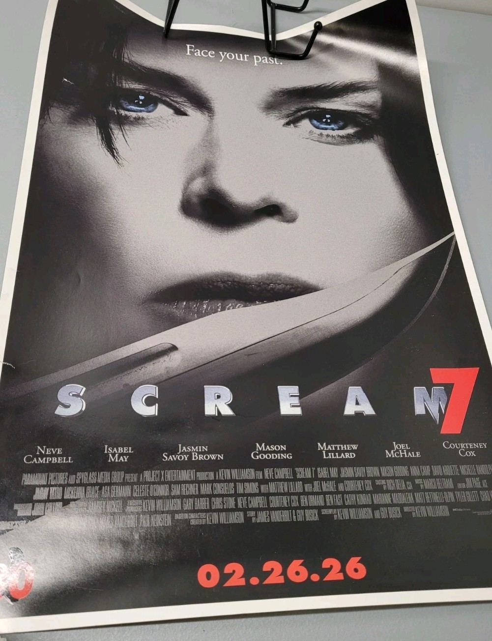 Opening Night Fan Event Exclusive Poster Scream 7 Sidney Prescott ghostface (1)