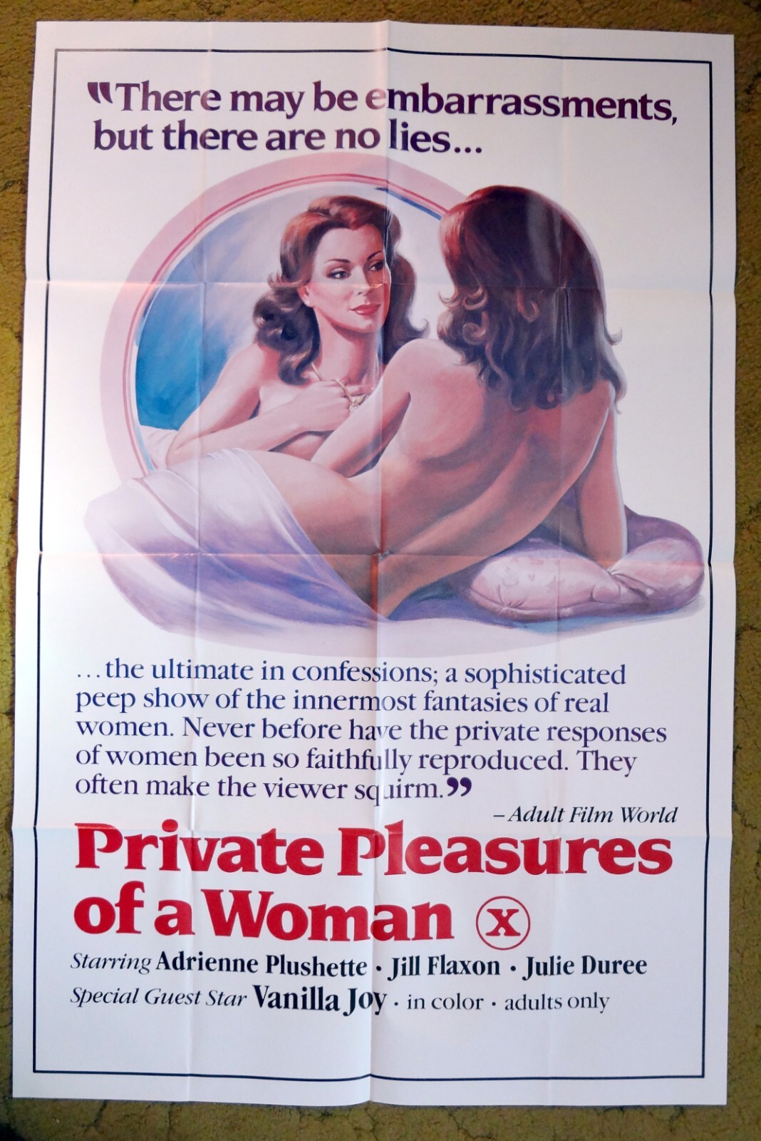 PRIVATE PLEASURES OF A WOMAN with Adrienne Plushette Adult X Rated 1 sh