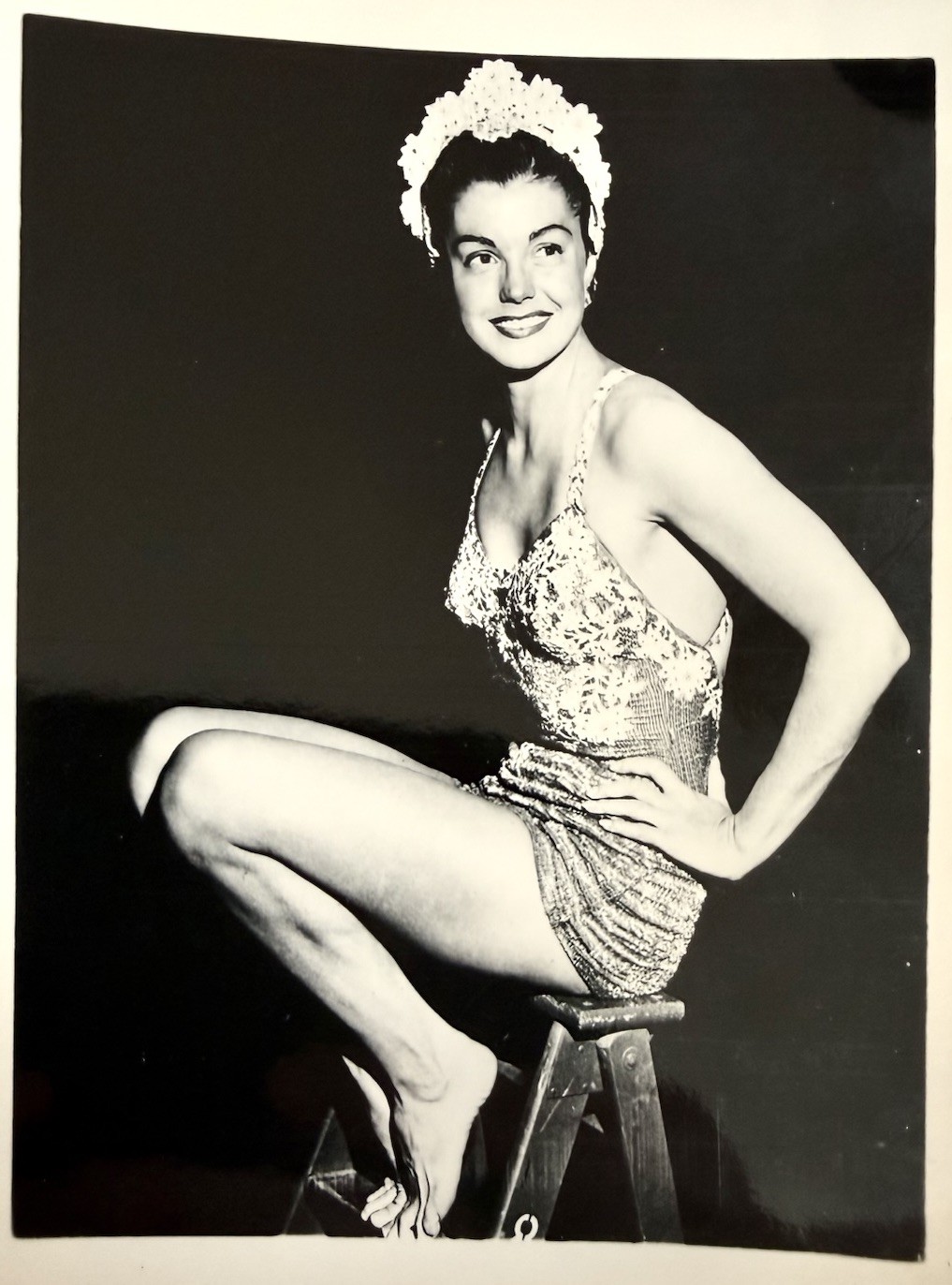 1950s MGM Swimming Star Esther Williams Posing In Swimsuit Publicity Photo