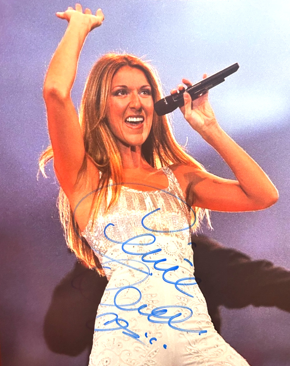 CELINE DION Signed Original 8×10 inch Photo: Authentic Autograph GENUINE w/COA