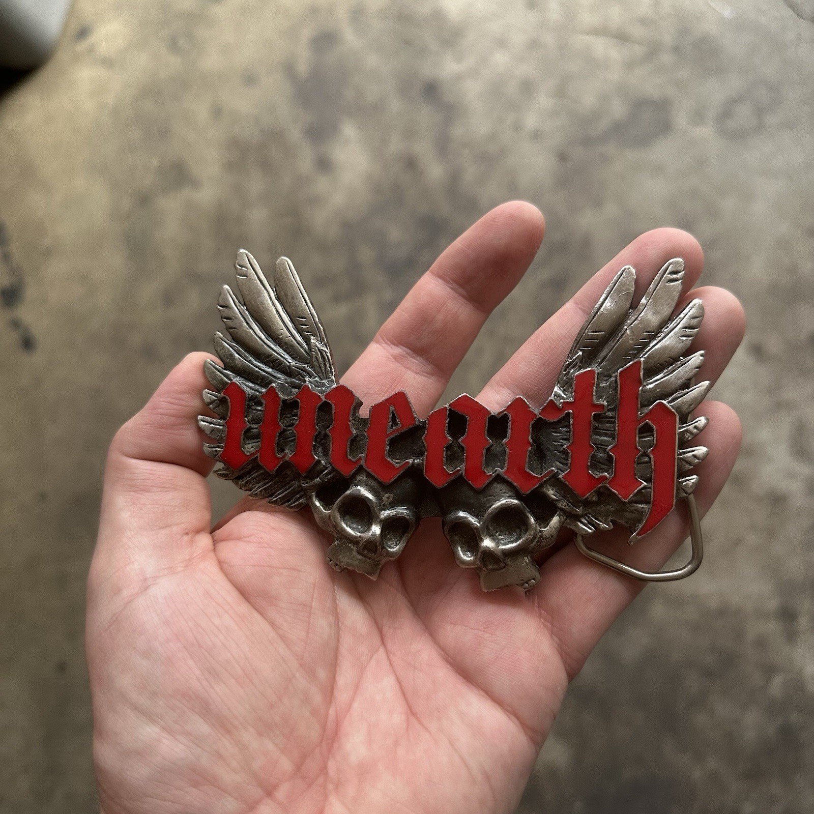 Unearth Band Belt Buckle Vintage 2005 Metal Merch Boston Hardcore Bravado