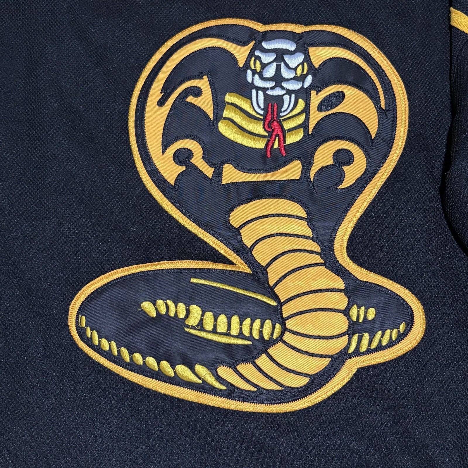 Cobra Kai No Mercy 84 Jersey Size XL Black Gold Karate Kid Hockey Jersey