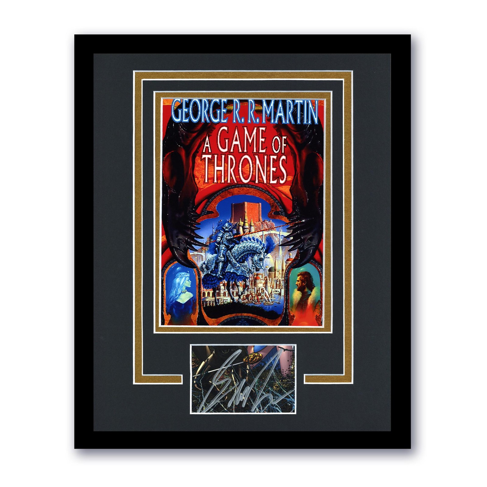 George R.R. Martin “A Game of Thrones” AUTOGRAPH Signed Framed 11×14 Display B