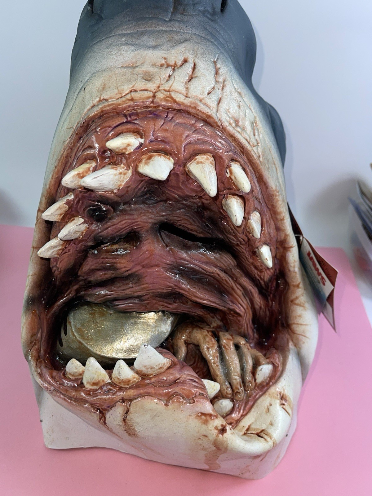 Trick or Treat Studios Jaws shark mask signed by Dreyfuss & Backlinie Beckett