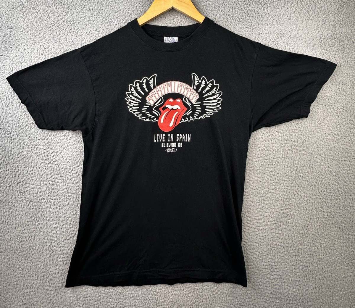 Vtg Rolling Stones T Shirt Adult L 2006 Bigger Bang Spain Tour El Ejido Ghost