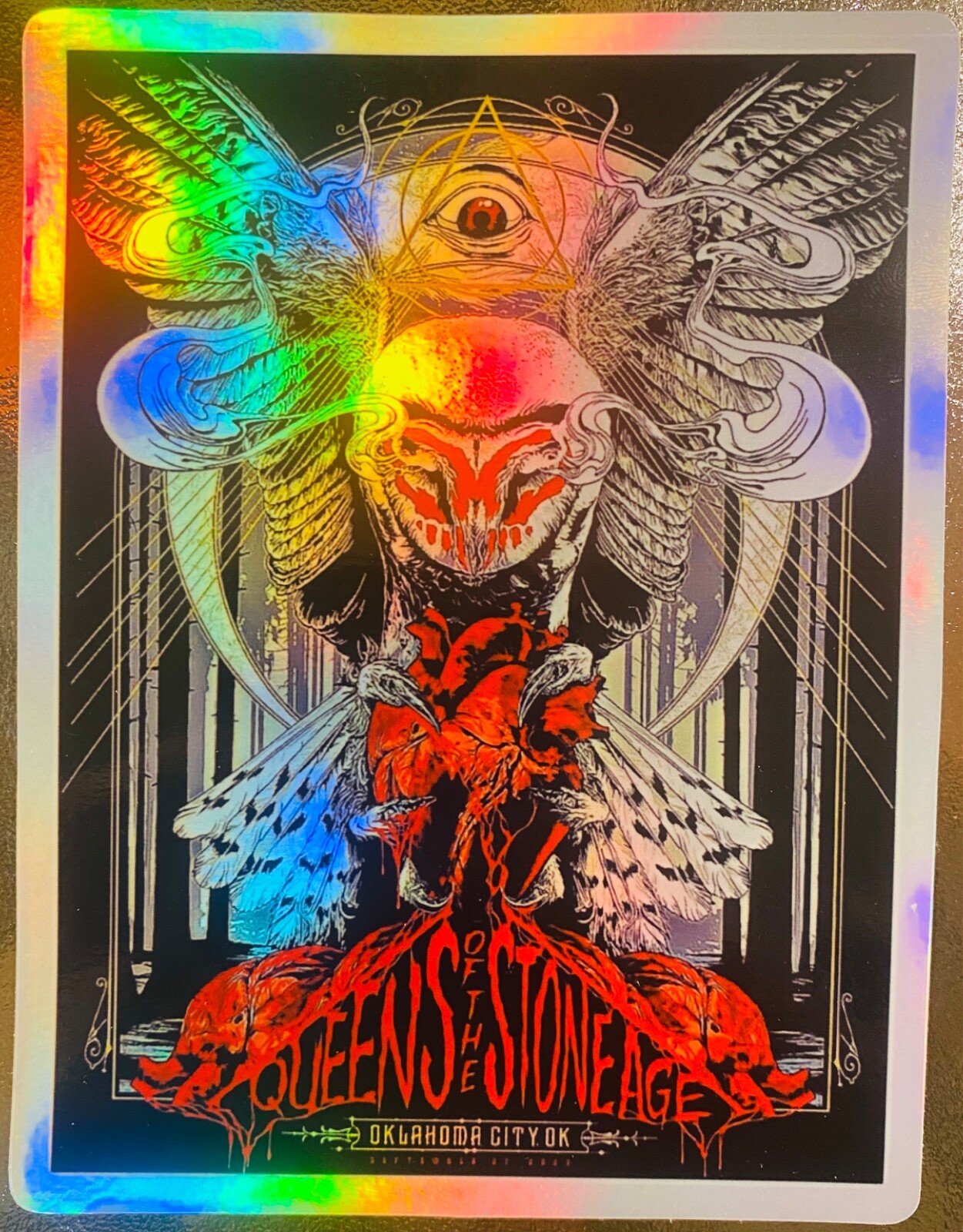 QUEENS OF THE STONE AGE OKLAHOMA CITY STICKER