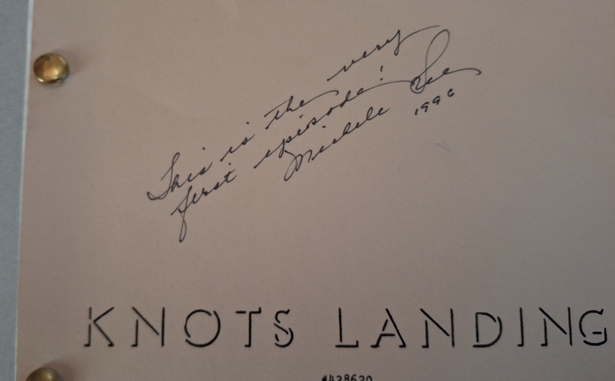 Michele Lee Autographed Original First Script, “Knots Landing” Final Draft