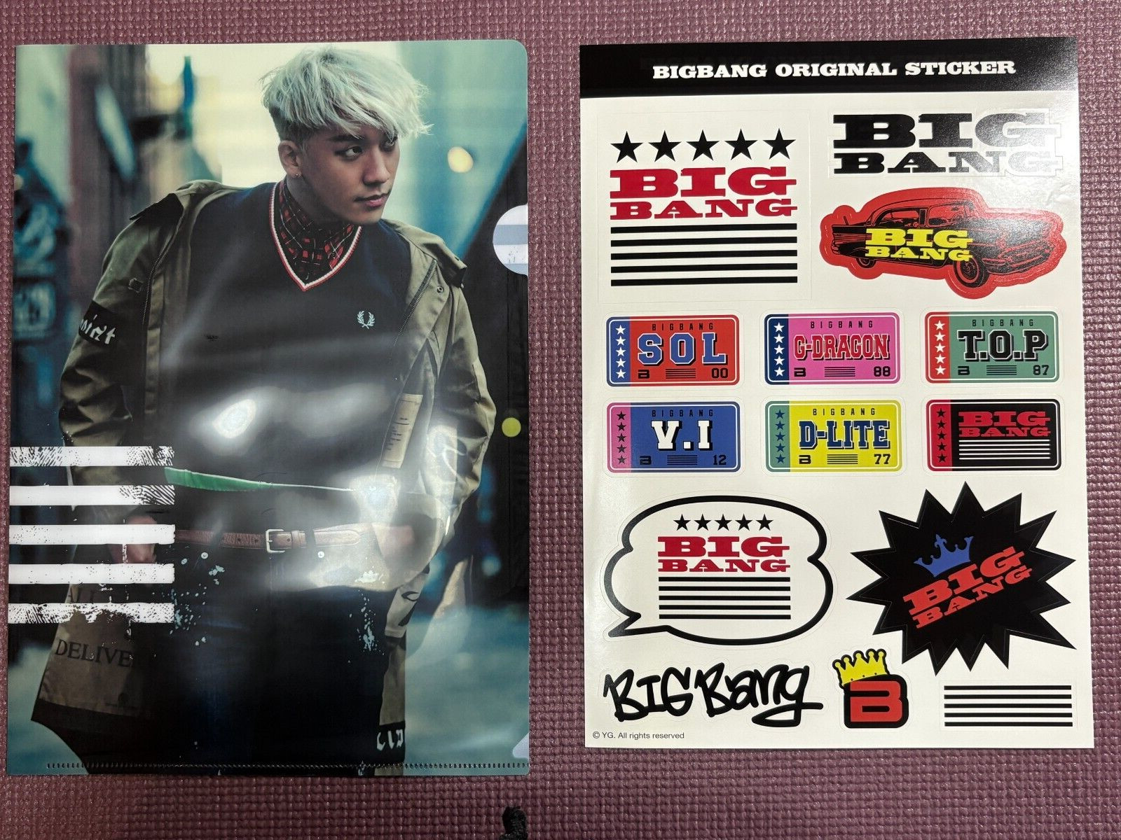 BIGBANG Japan Limited Clear File/ Sticker Set