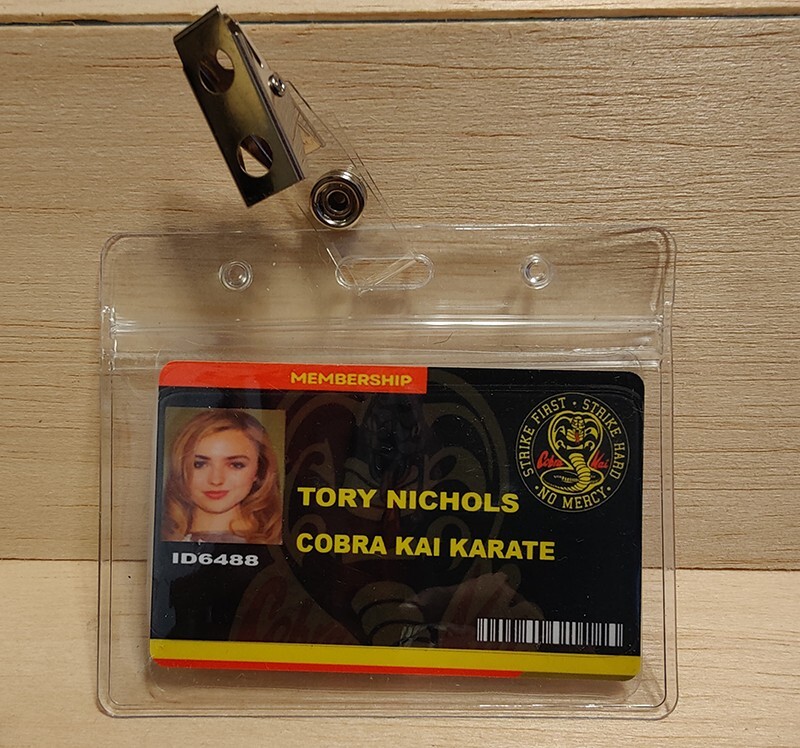 Tory Nichols Cobra Kia Karate Membership ID Card