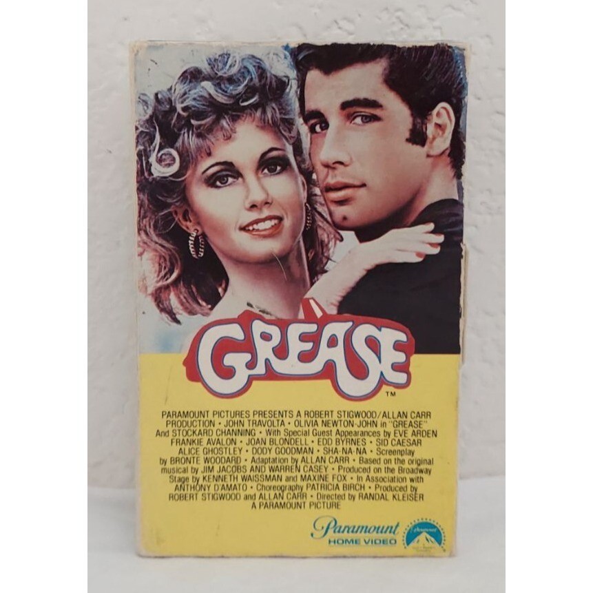 Grease Betamax 1979 Drama Action Comedy Musical Video Movie John Travolta Rare