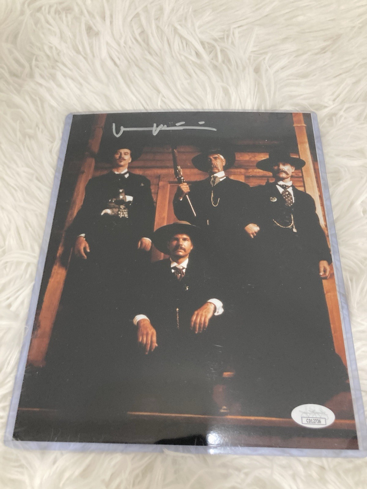 Val Kilmer Signed 8×10 Tombstone JSA Certified