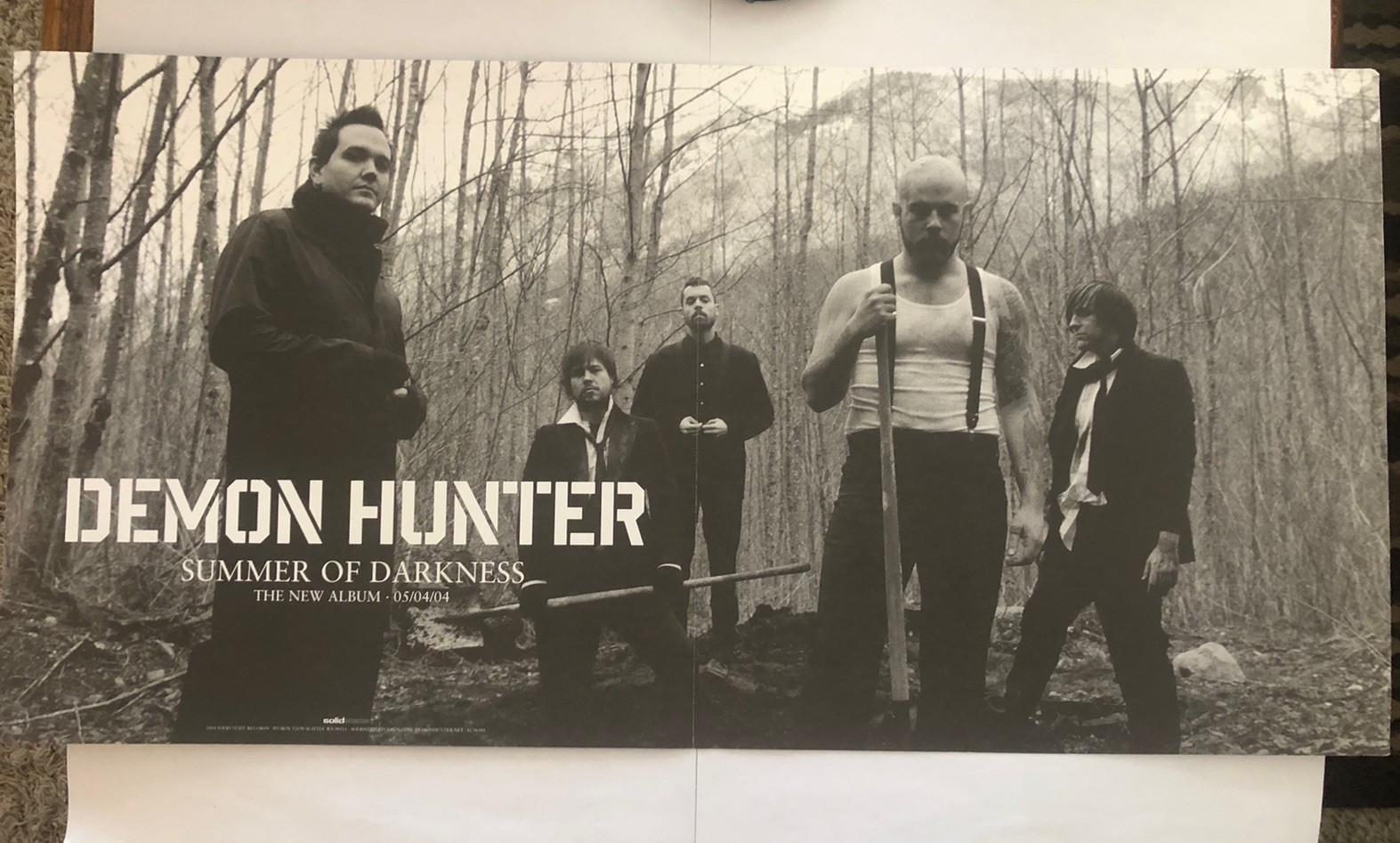 Demon Hunter Summer Of Darkness 12×24” Band Promo Tour Poster 2004 Solid State
