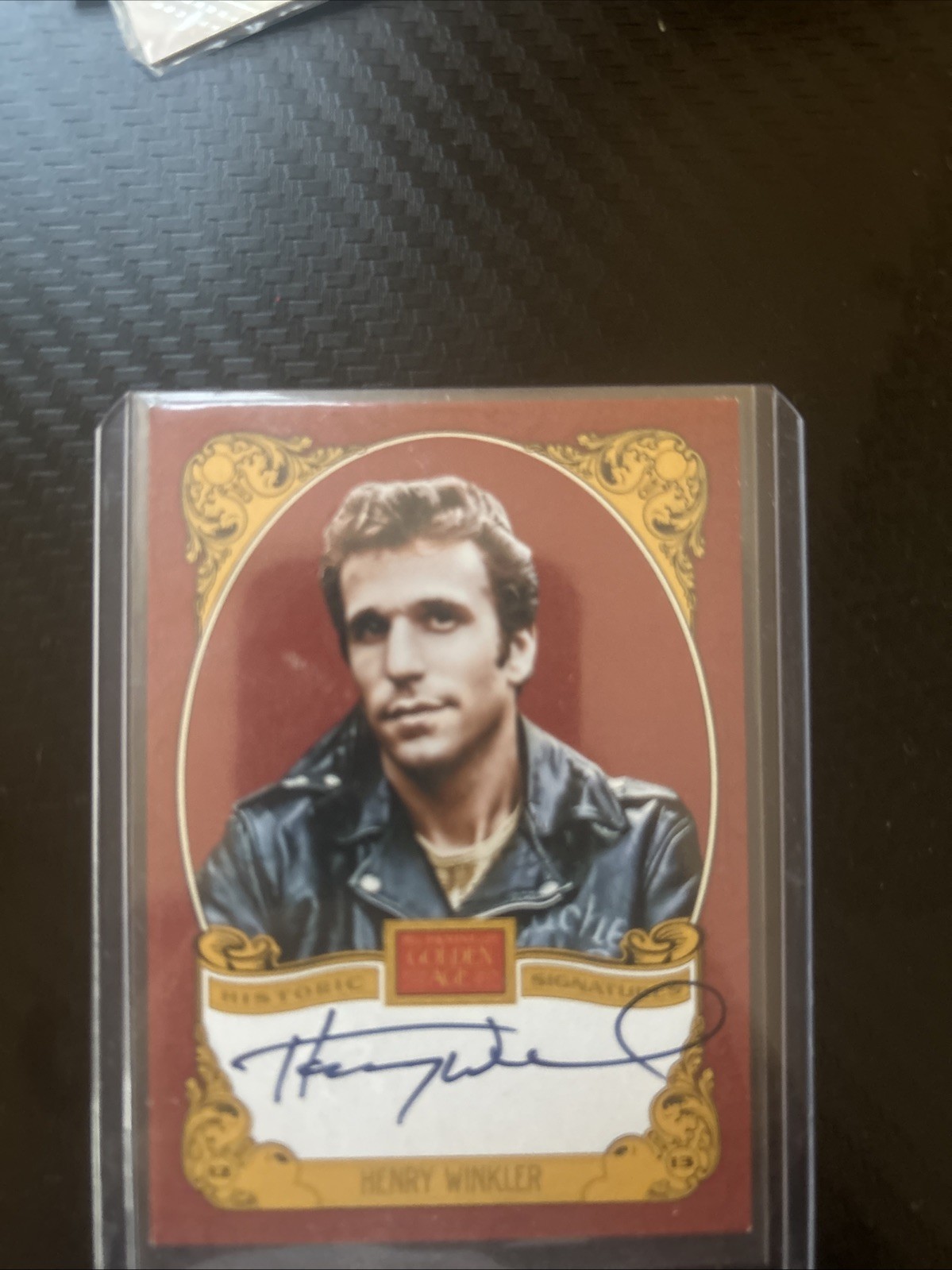 Henry Winkler Autographed Card Panini 2013 Golden Age Historic Signatures