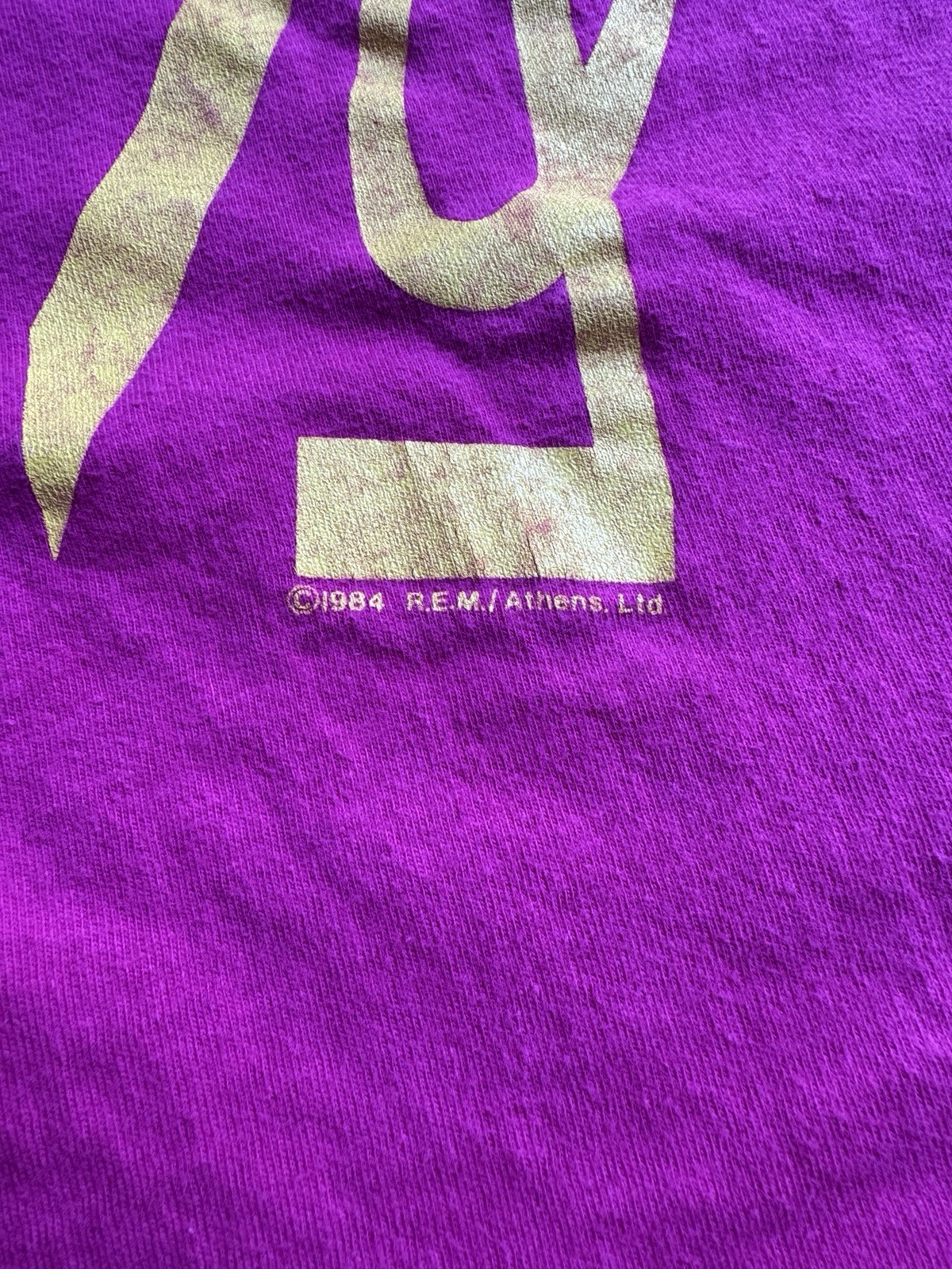 R.E.M. Little America 1984 Hanes Beefy-T Graphic T-Shirt Mens M