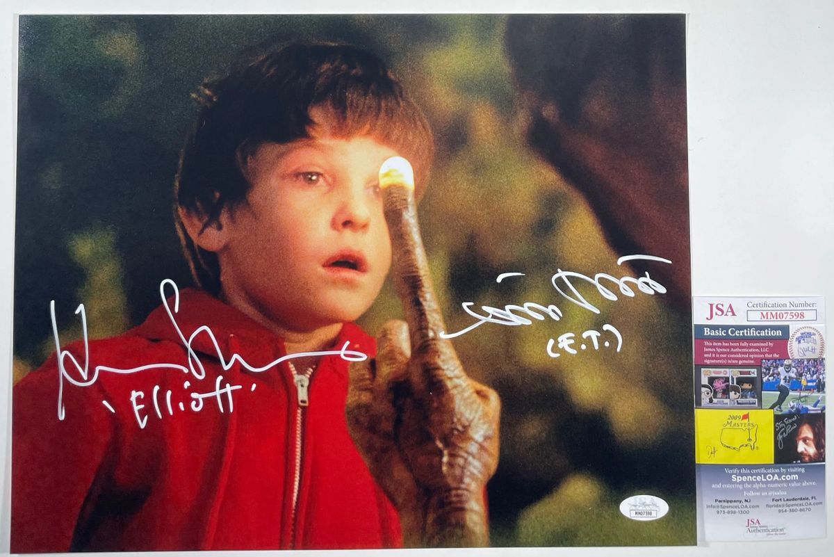 Henry Thomas & Matthew DeMeritt Signed E.T. 11×14 Photo D Autograph JSA COA